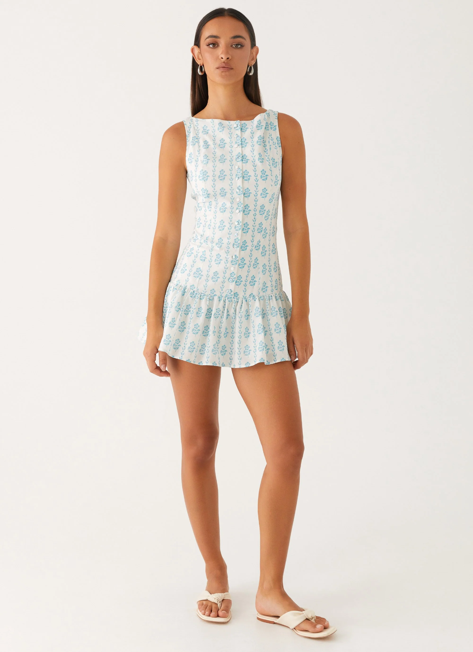 Meggie Linen Mini Dress - Sweet Daydream Print - Image 2