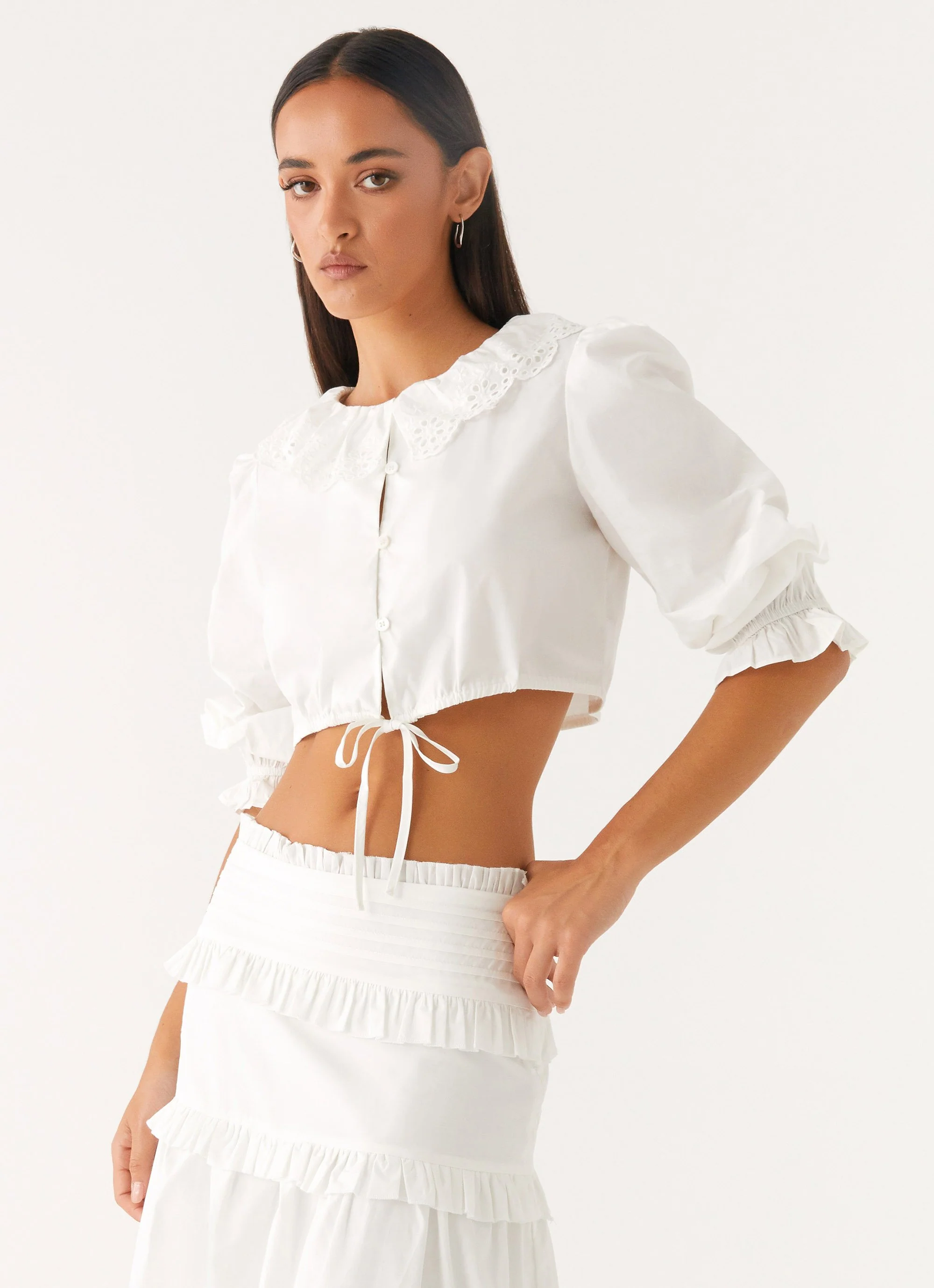 Melania Blouse - White - Image 5