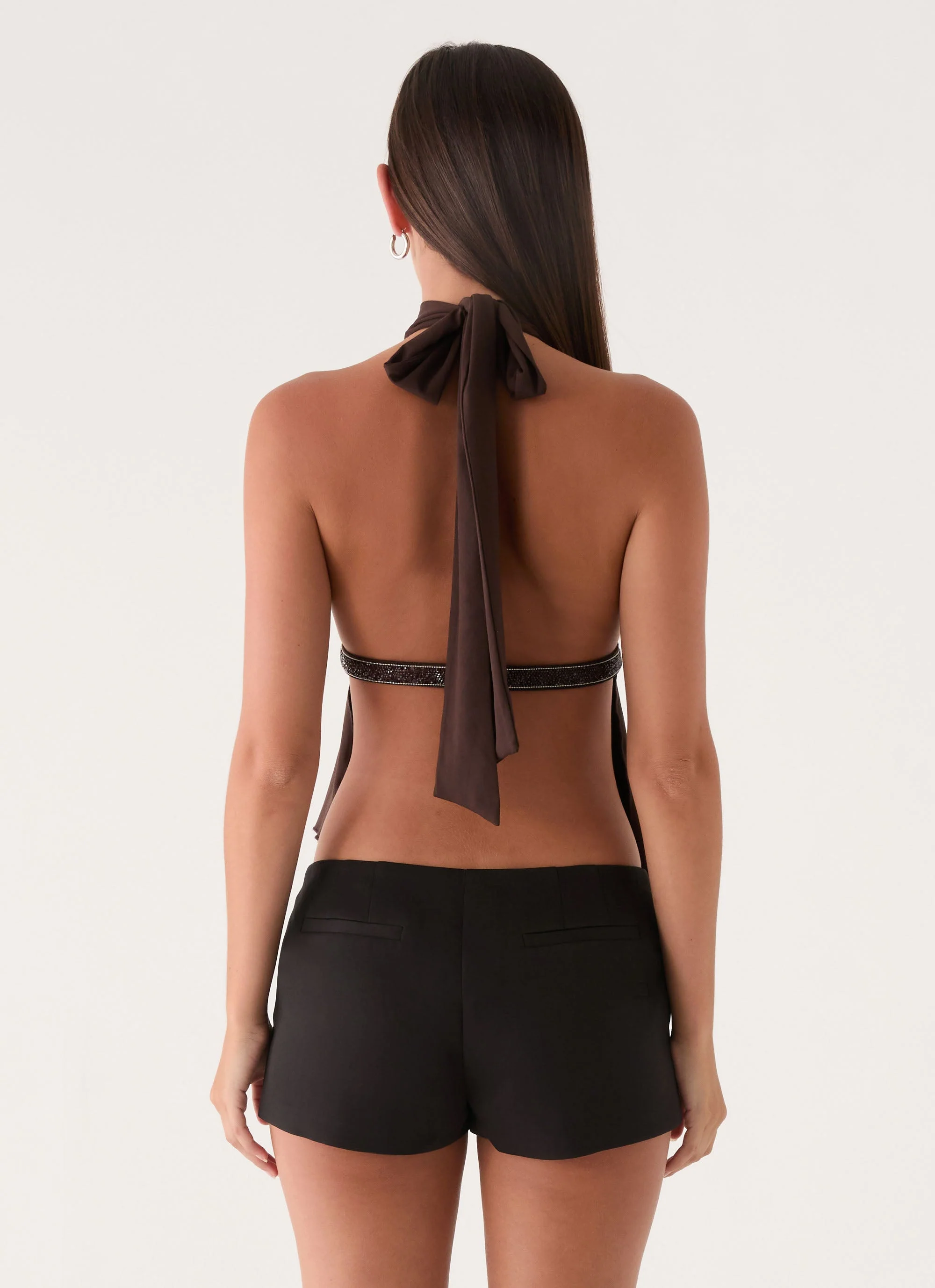 Menah Halter Top - Chocolate - Image 3