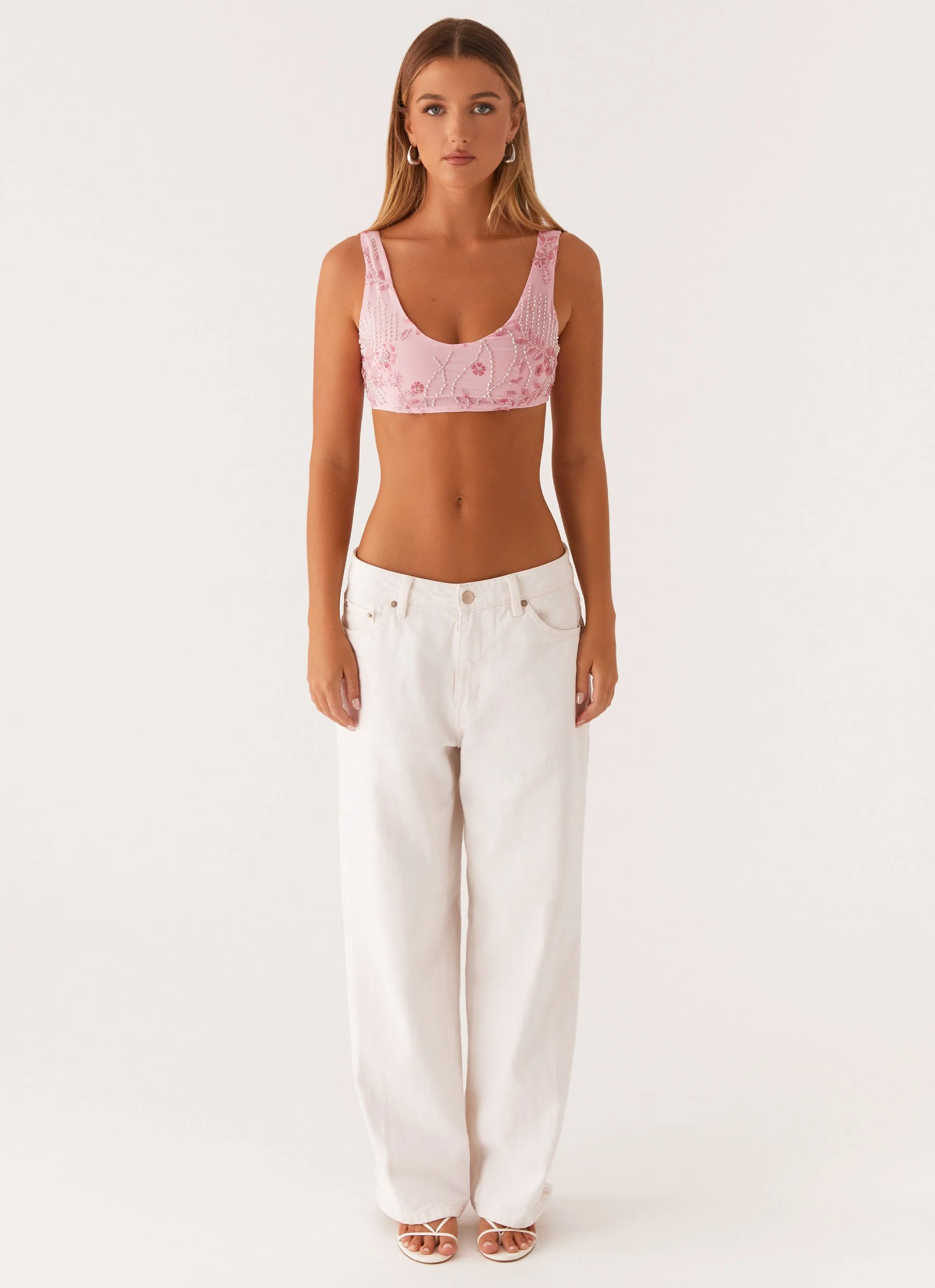 Mercer Sequin Bralette - Pink - Image 2