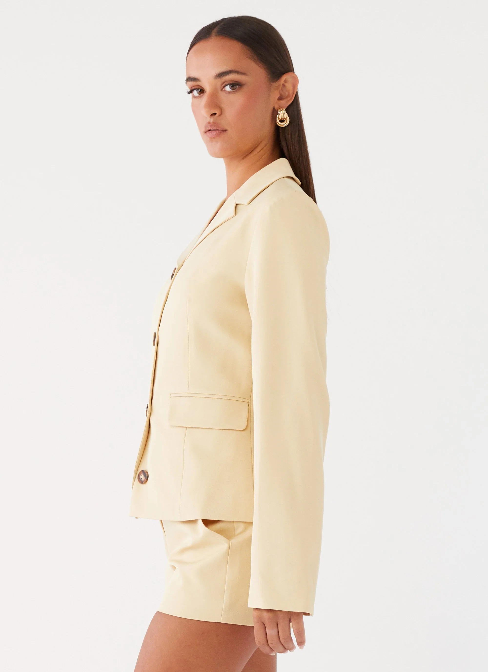 Mercury Fitted Jacket - Butter - Image 3