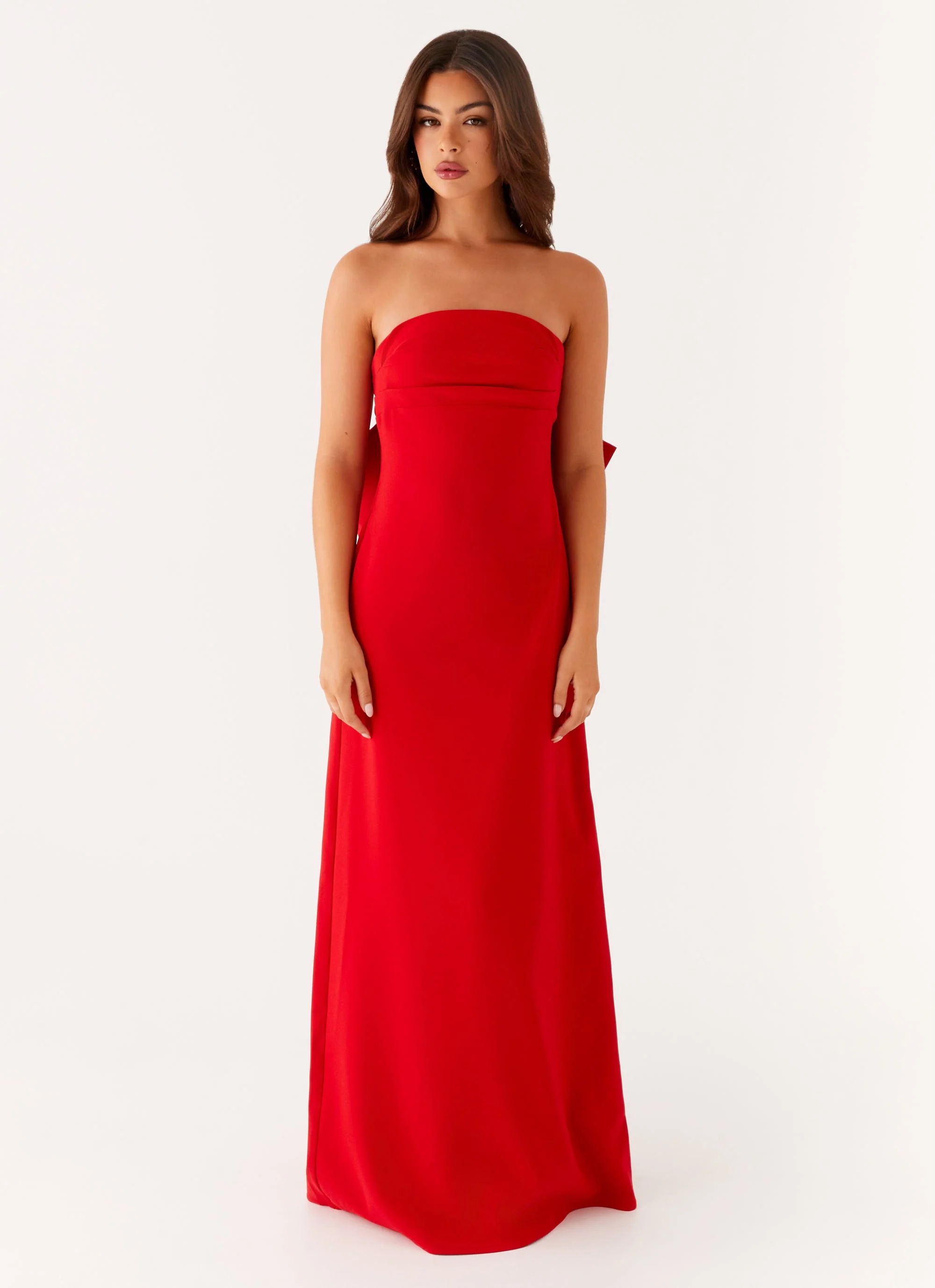 Meredith Maxi Dress - Red - Image 3