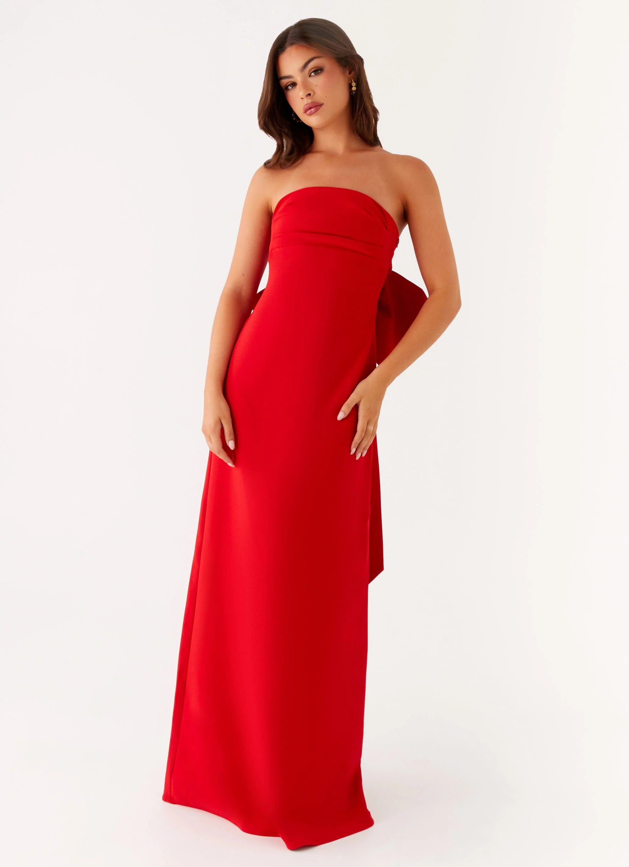 Meredith Maxi Dress - Red - Image 6