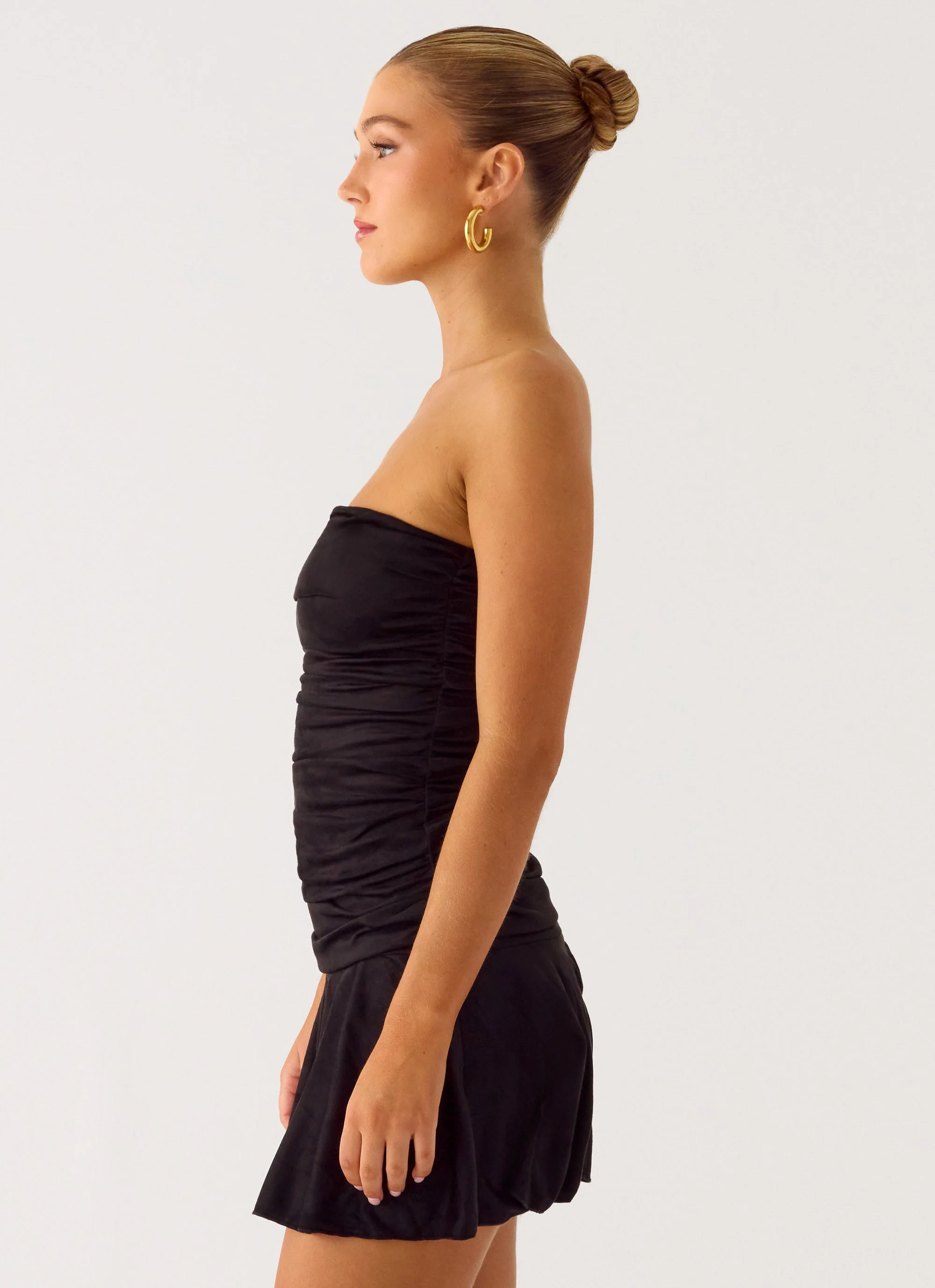 Meridella Strapless Mini Dress - Black - Image 2