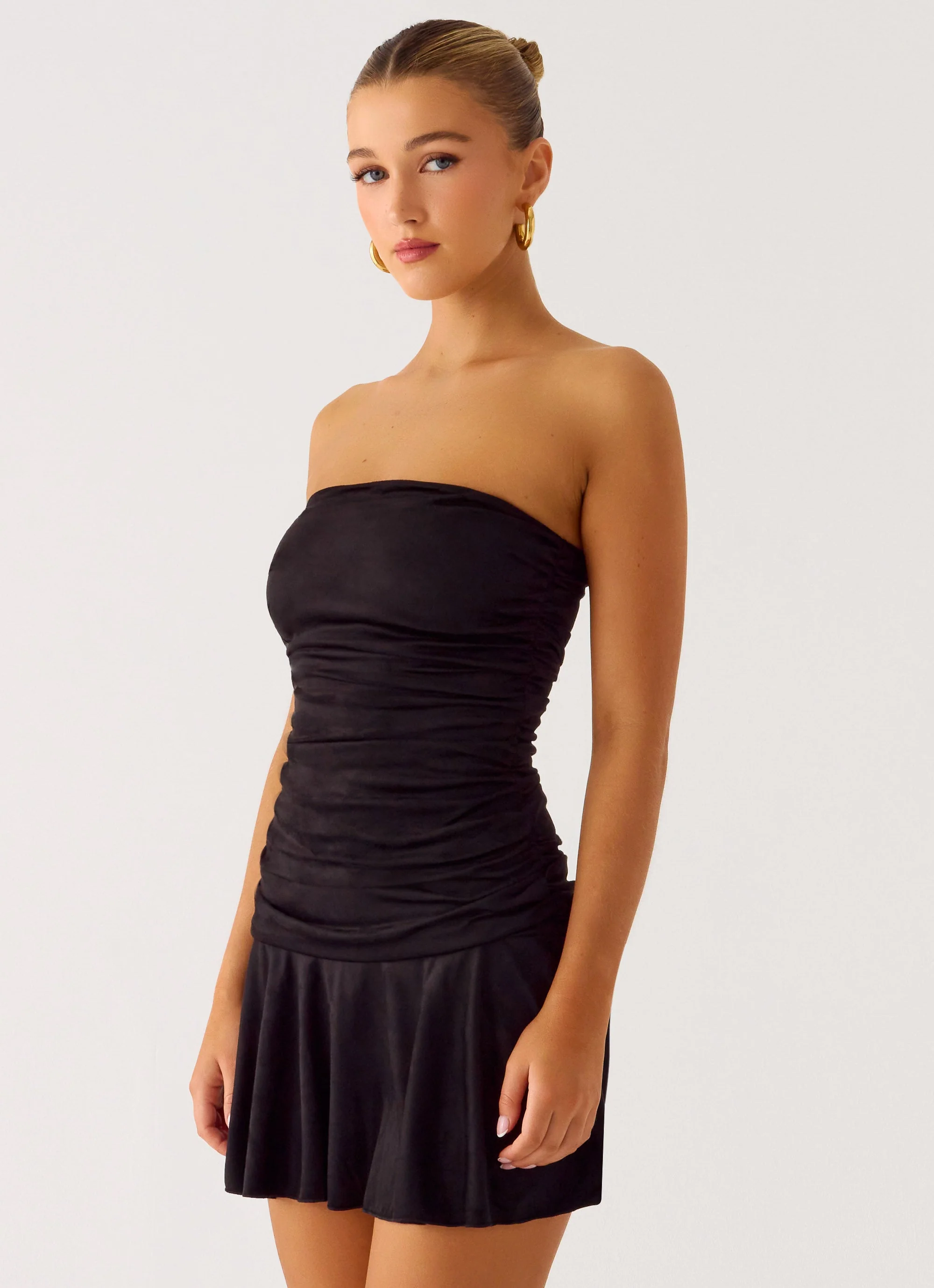 Meridella Strapless Mini Dress - Black - Image 5