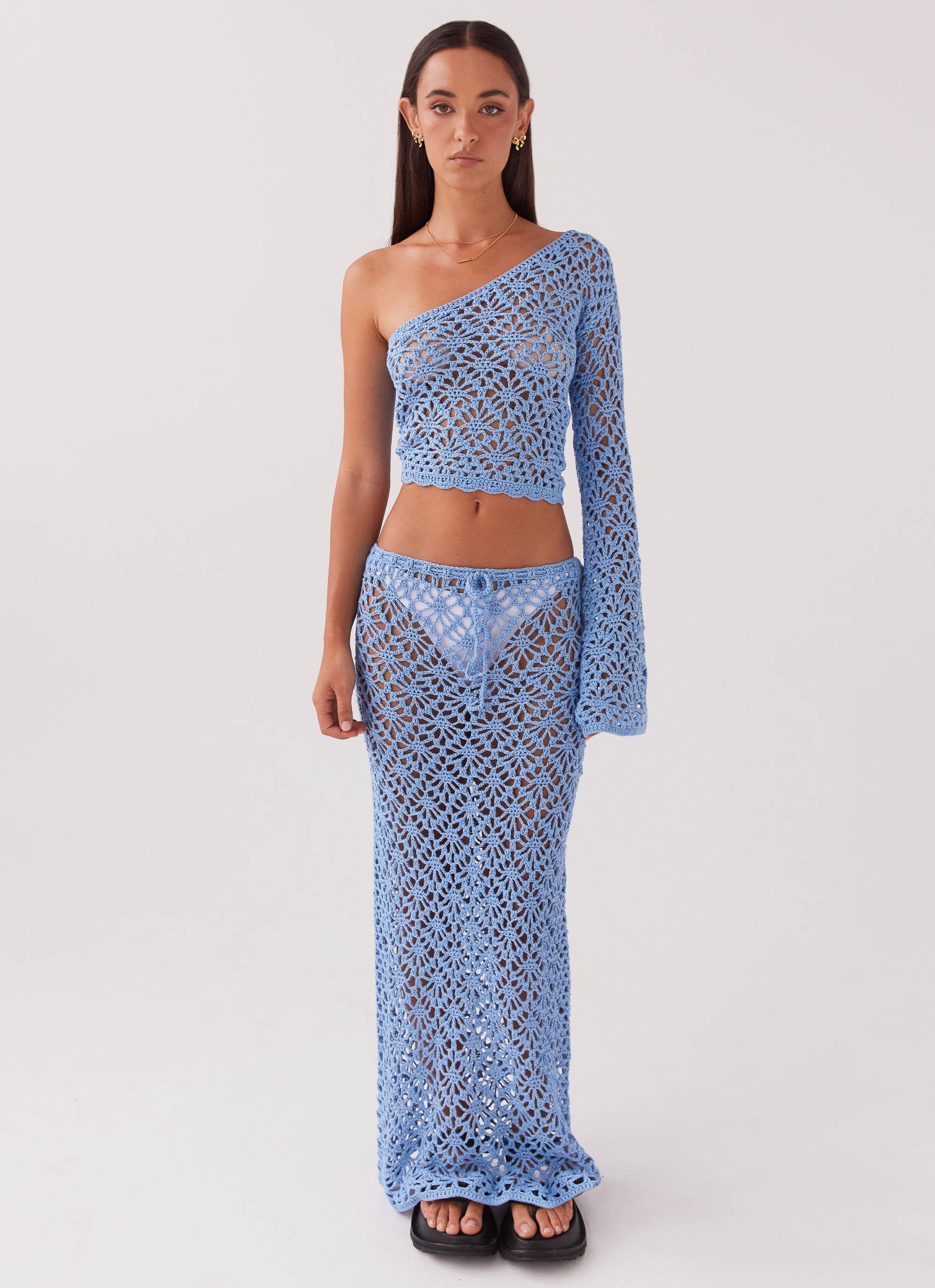Merliah Crochet Top - Blue - Image 2
