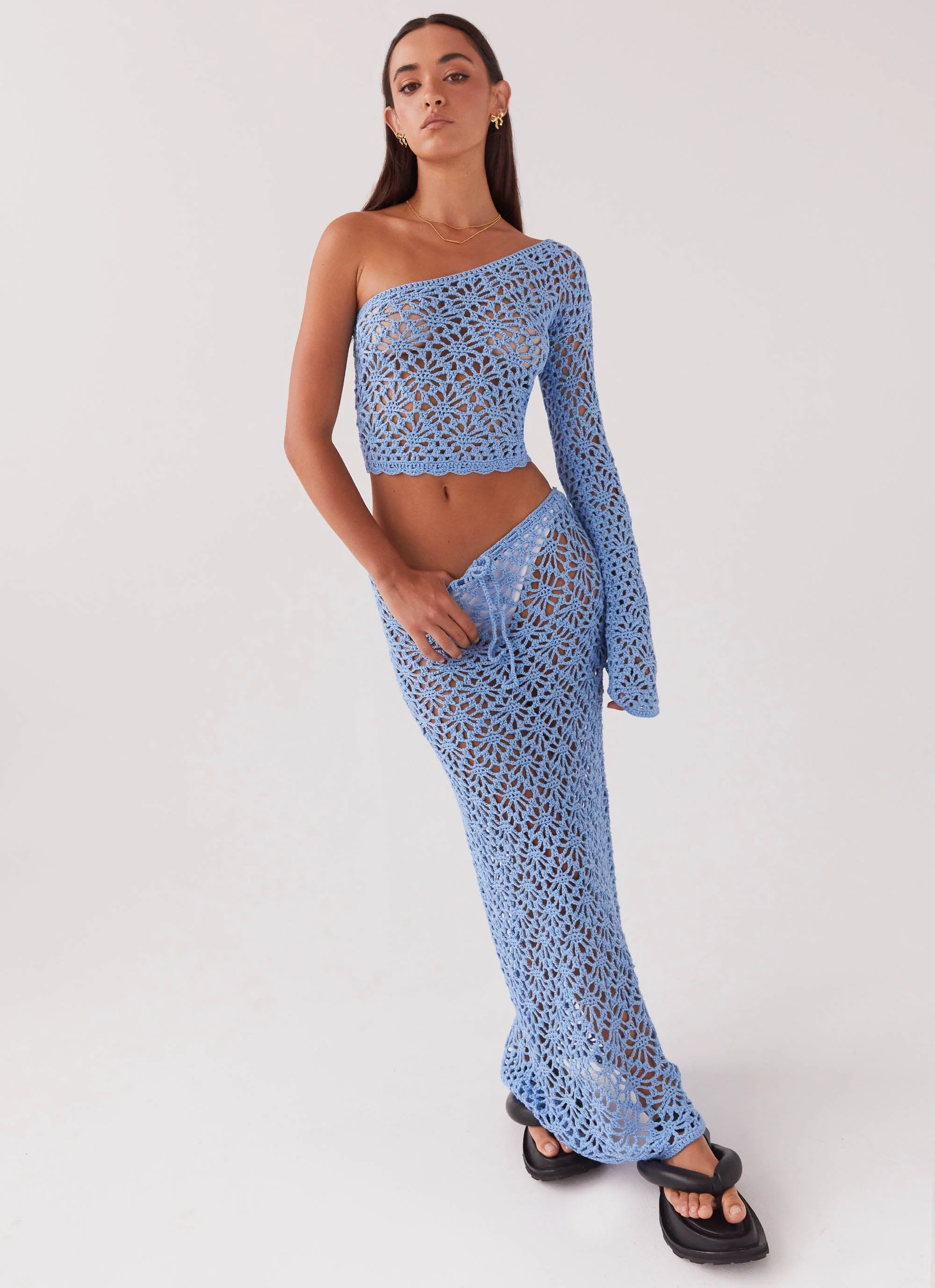 Merliah Crochet Top - Blue - Image 6