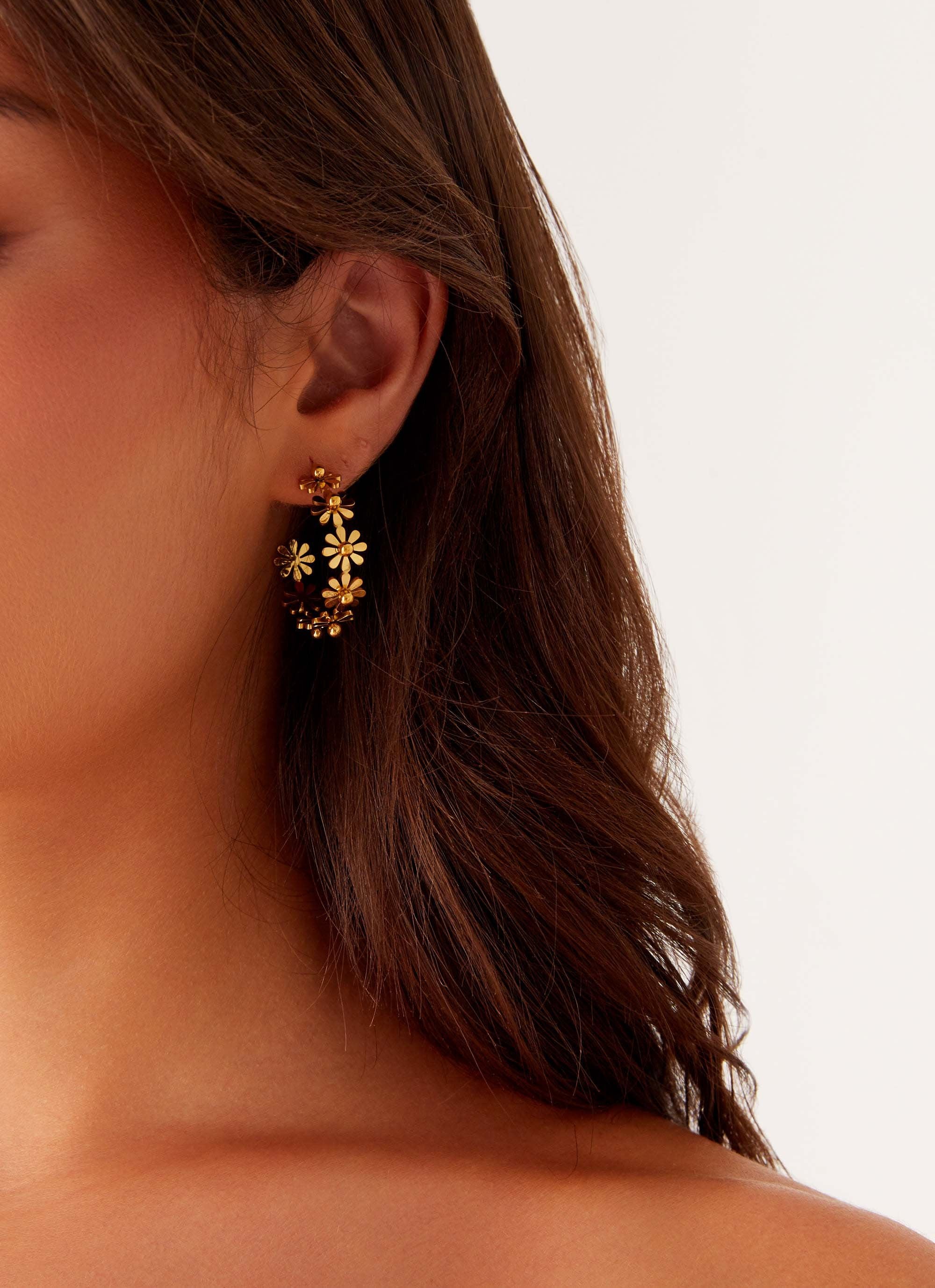 Merrell Hoop Earrings - Gold - Image 3
