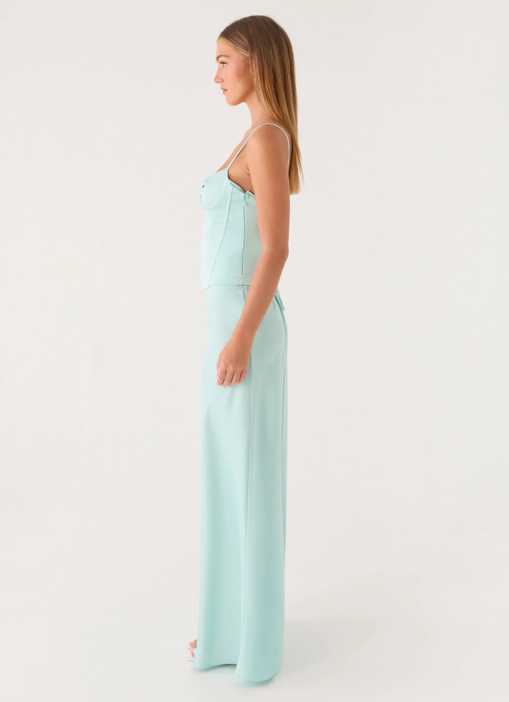 Merritt Maxi Dress - Aqua - Image 3