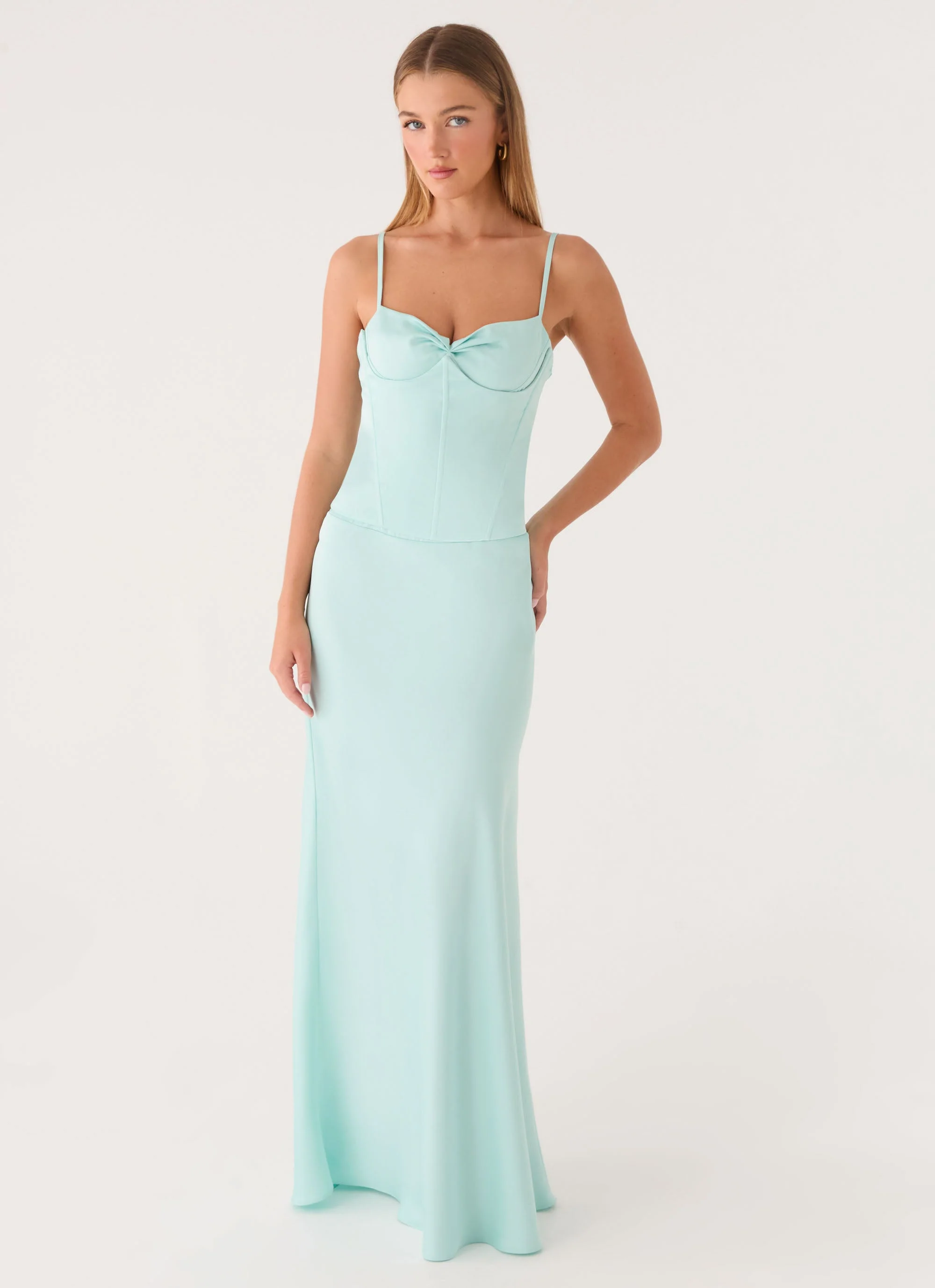 Merritt Maxi Dress - Aqua - Image 4