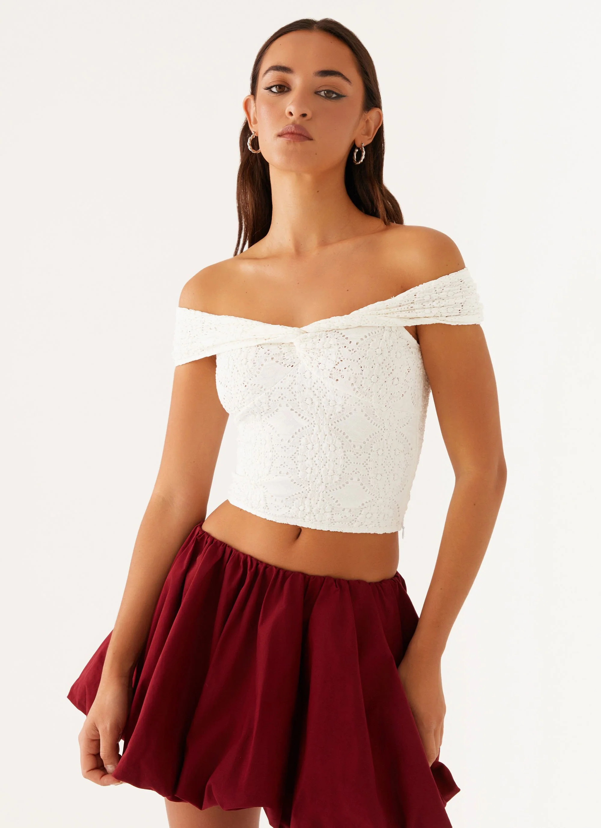 Meryll Twist Top - White - Image 6