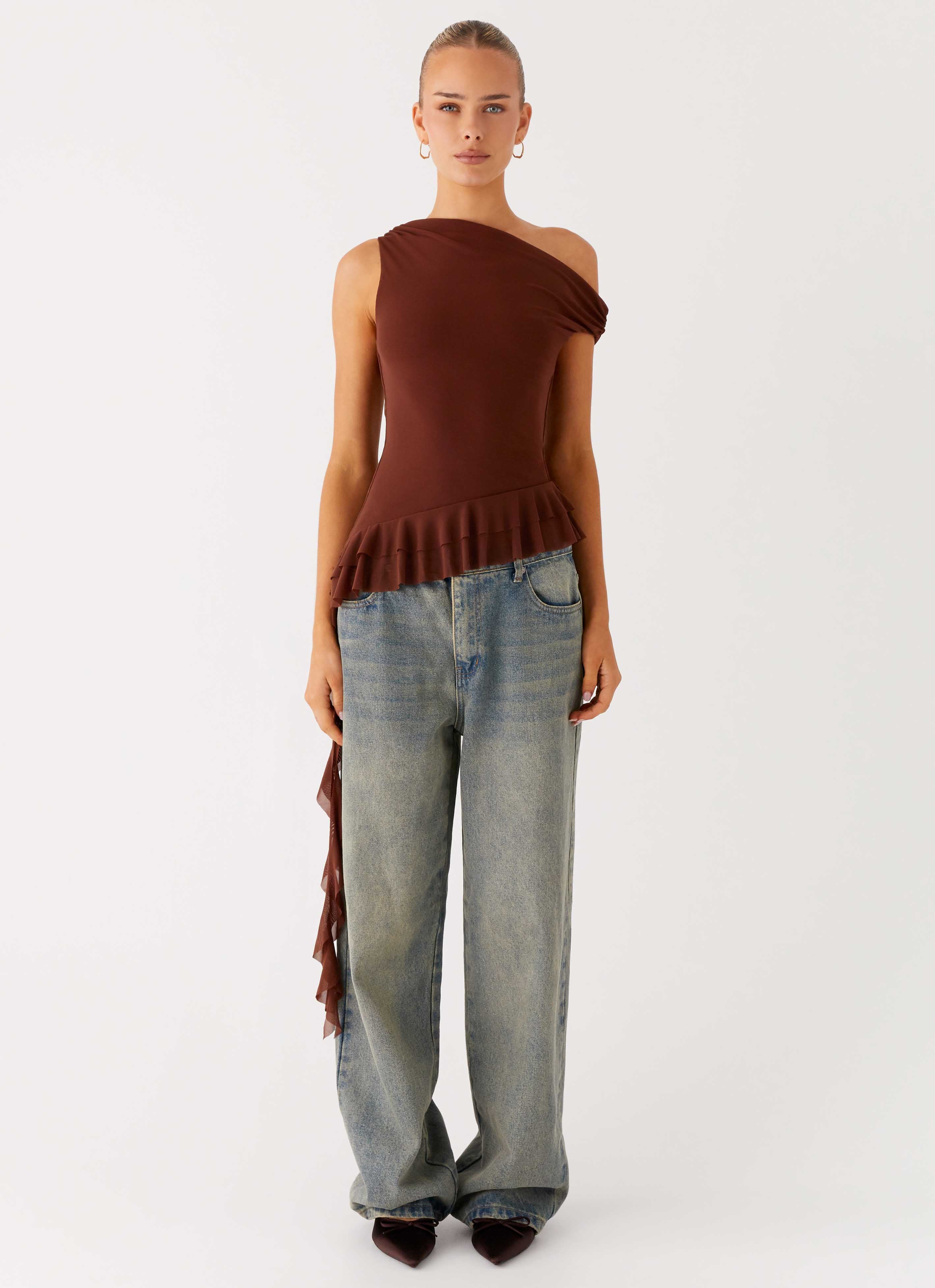 Mica Top - Chocolate - Image 2