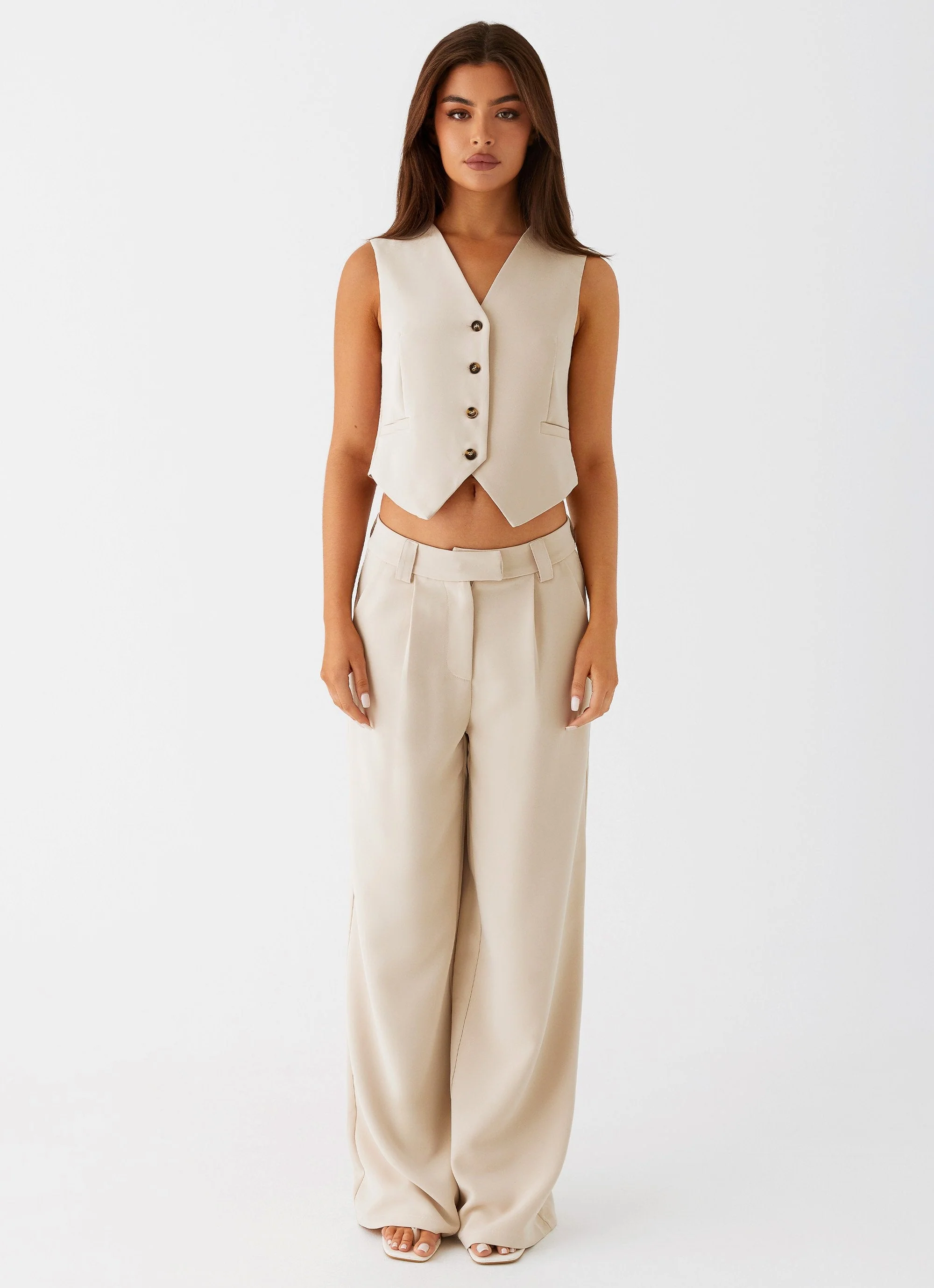 Midnight City Suit Pants - Beige - Image 2