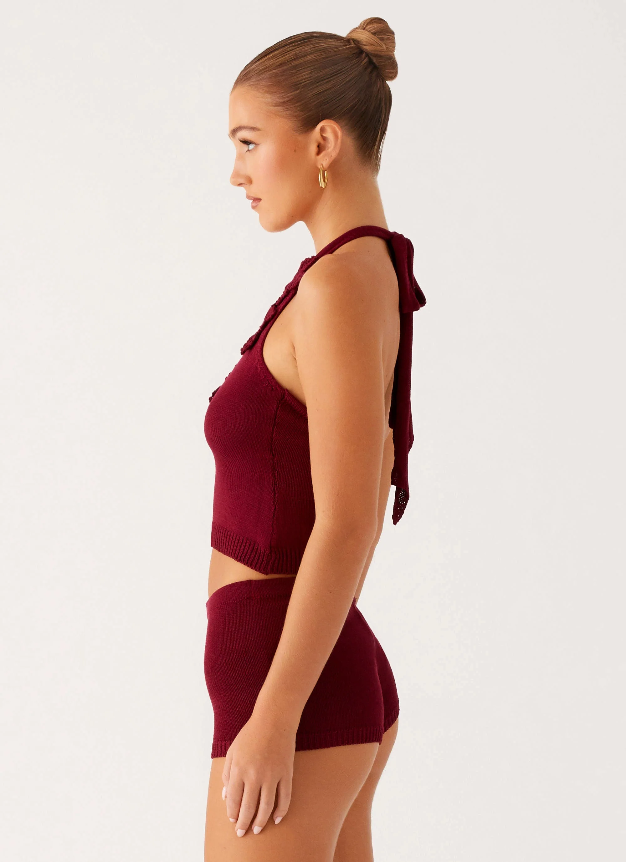 Miffy Crochet Top - Maroon - Image 2