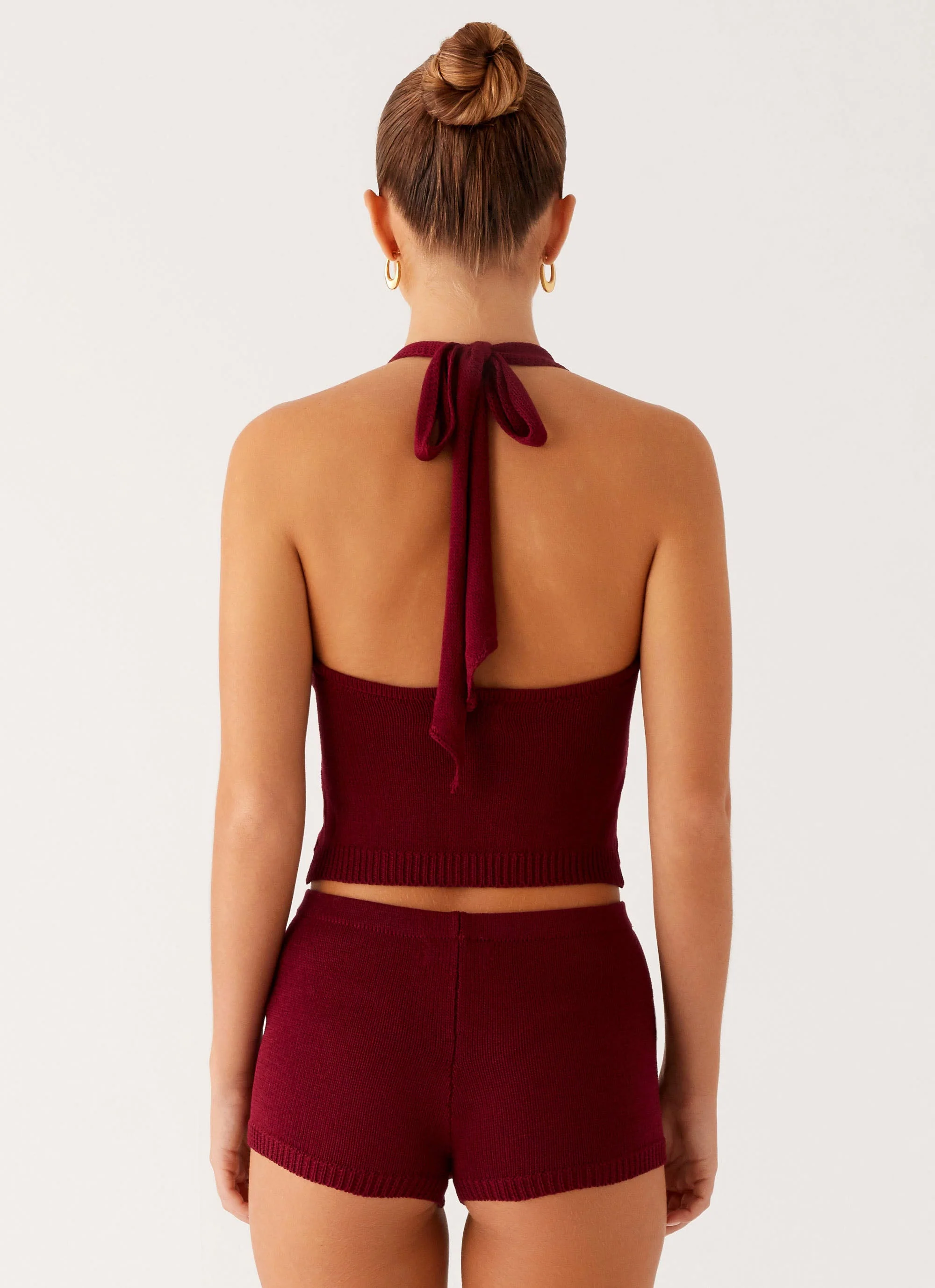 Miffy Mini Shorts - Maroon - Image 4