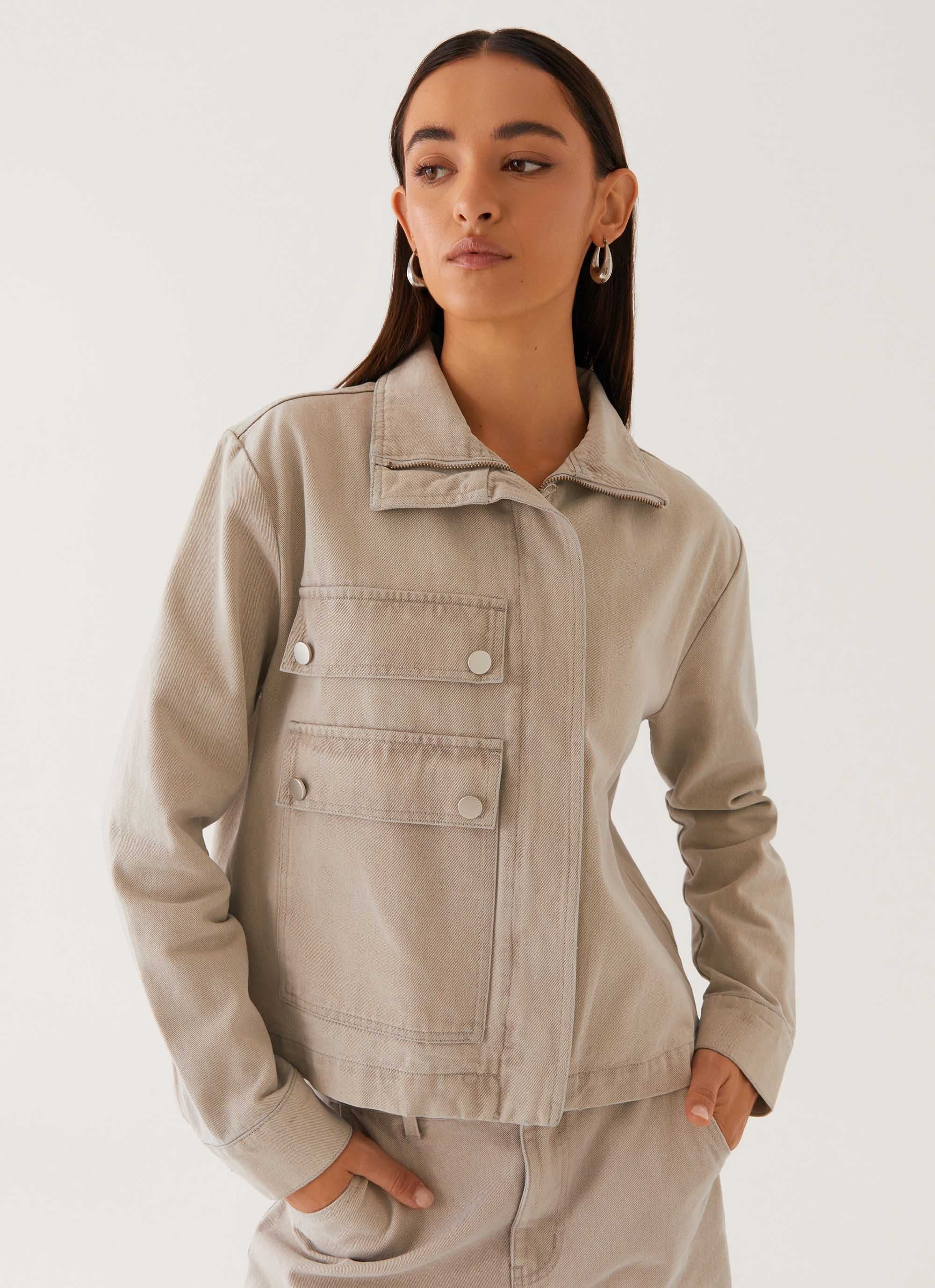 Milani Denim Jacket - Grey - Image 5