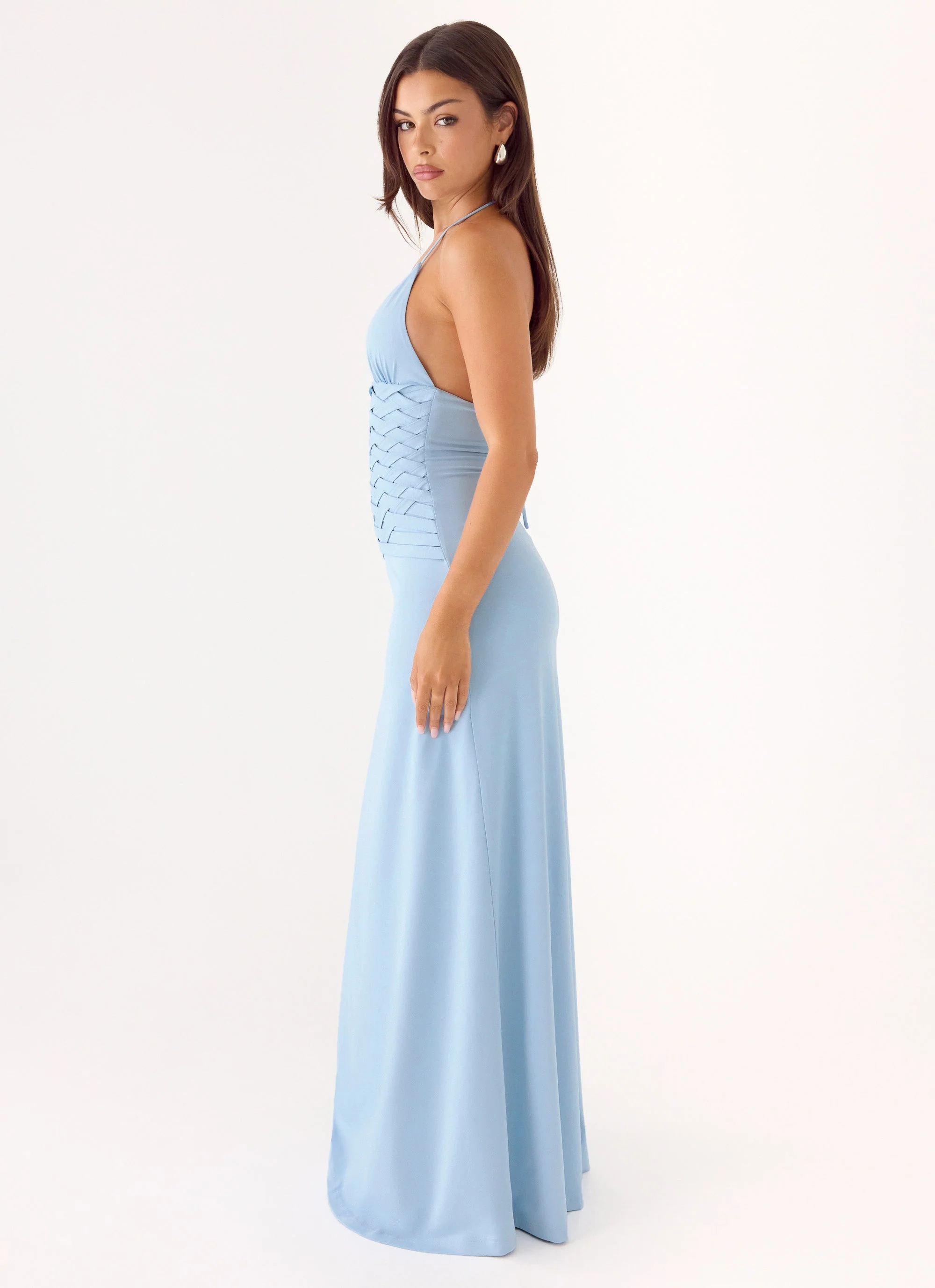 Miliano Handwoven Maxi Dress - Blue - Image 2