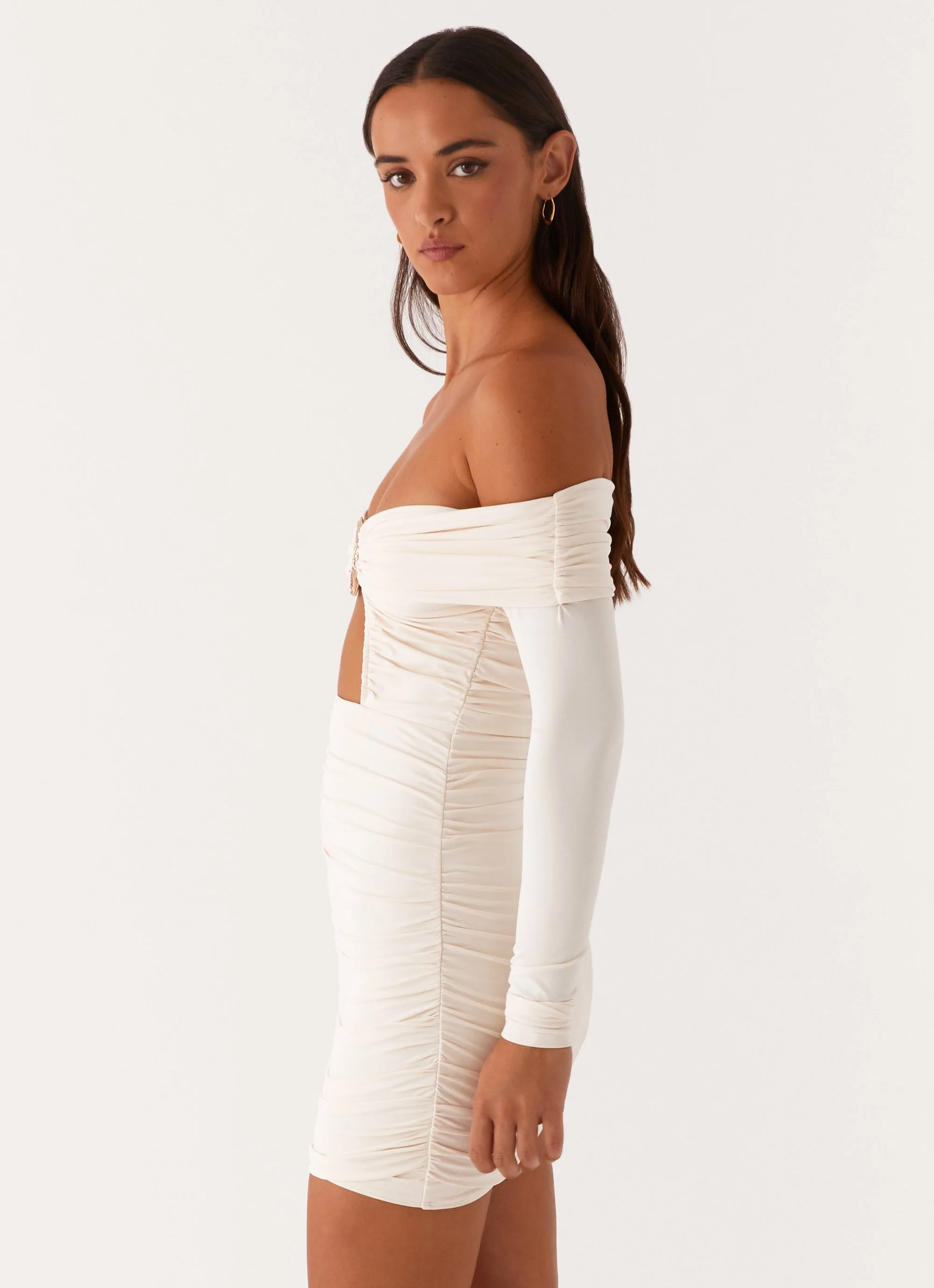 Millie Mini Dress - Ivory - Image 4