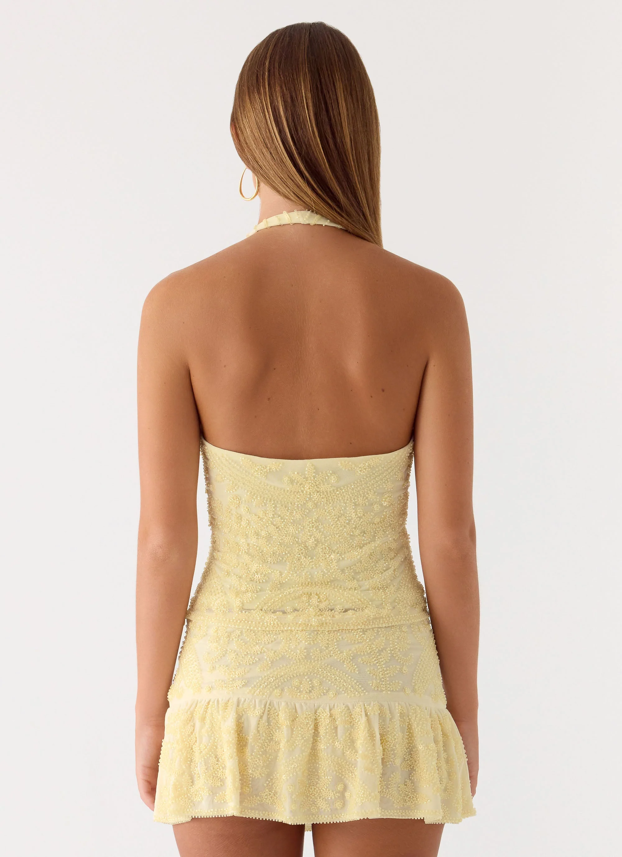 Mimi Beaded Top - Yellow - Image 3