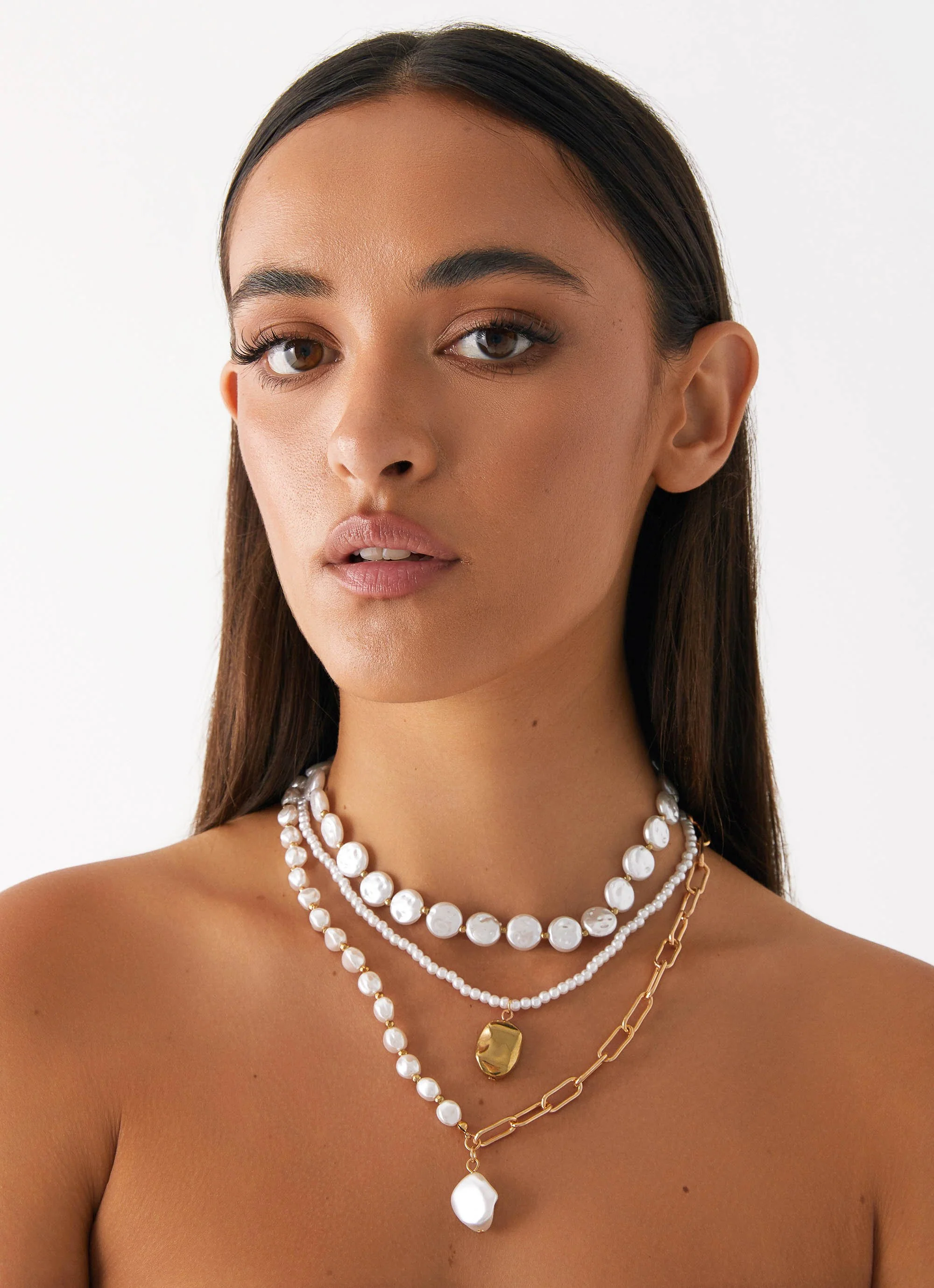 Minnie Necklace - Pearl - Image 4