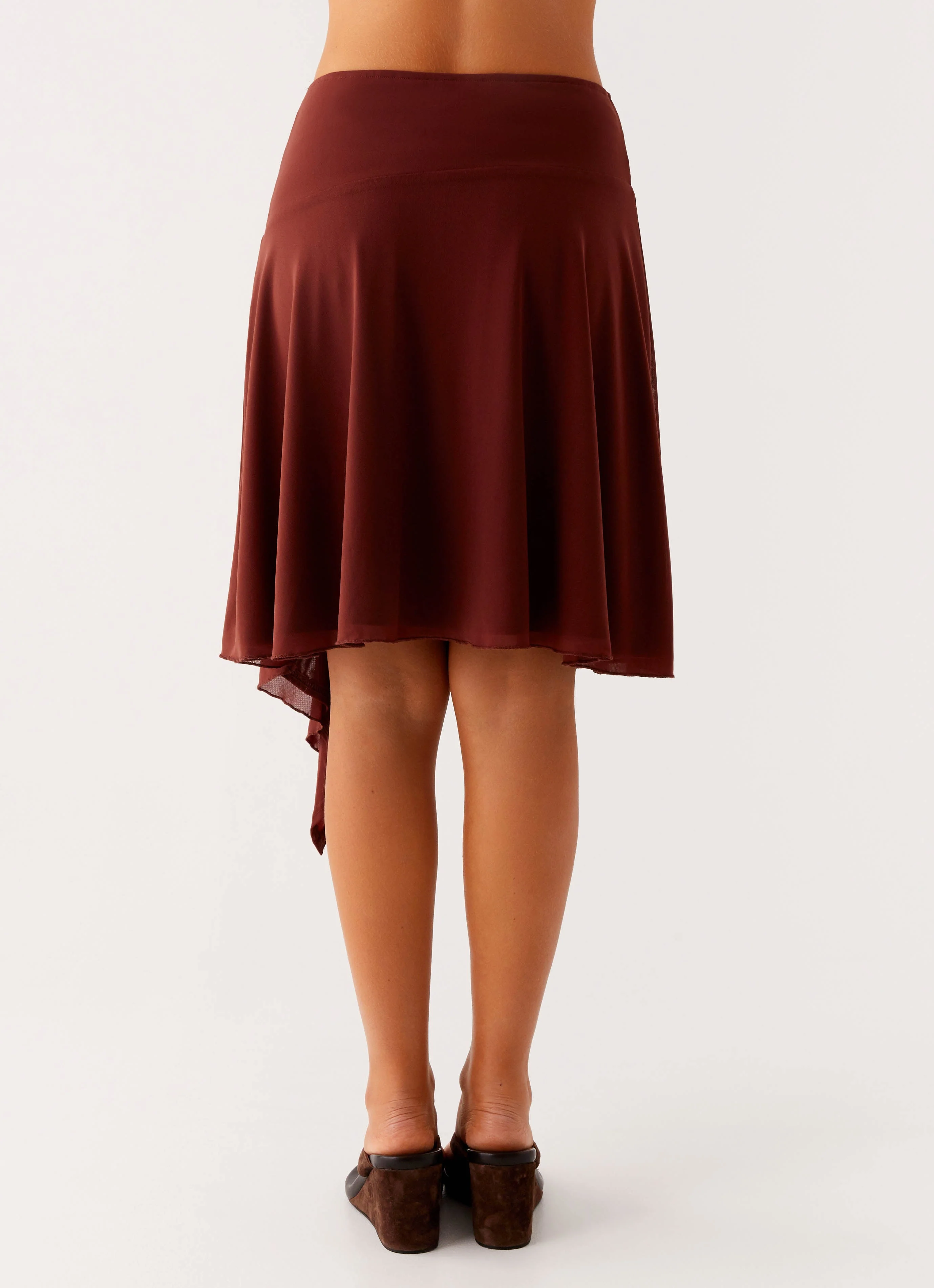 Mirage Midi Skirt - Chocolate - Image 3