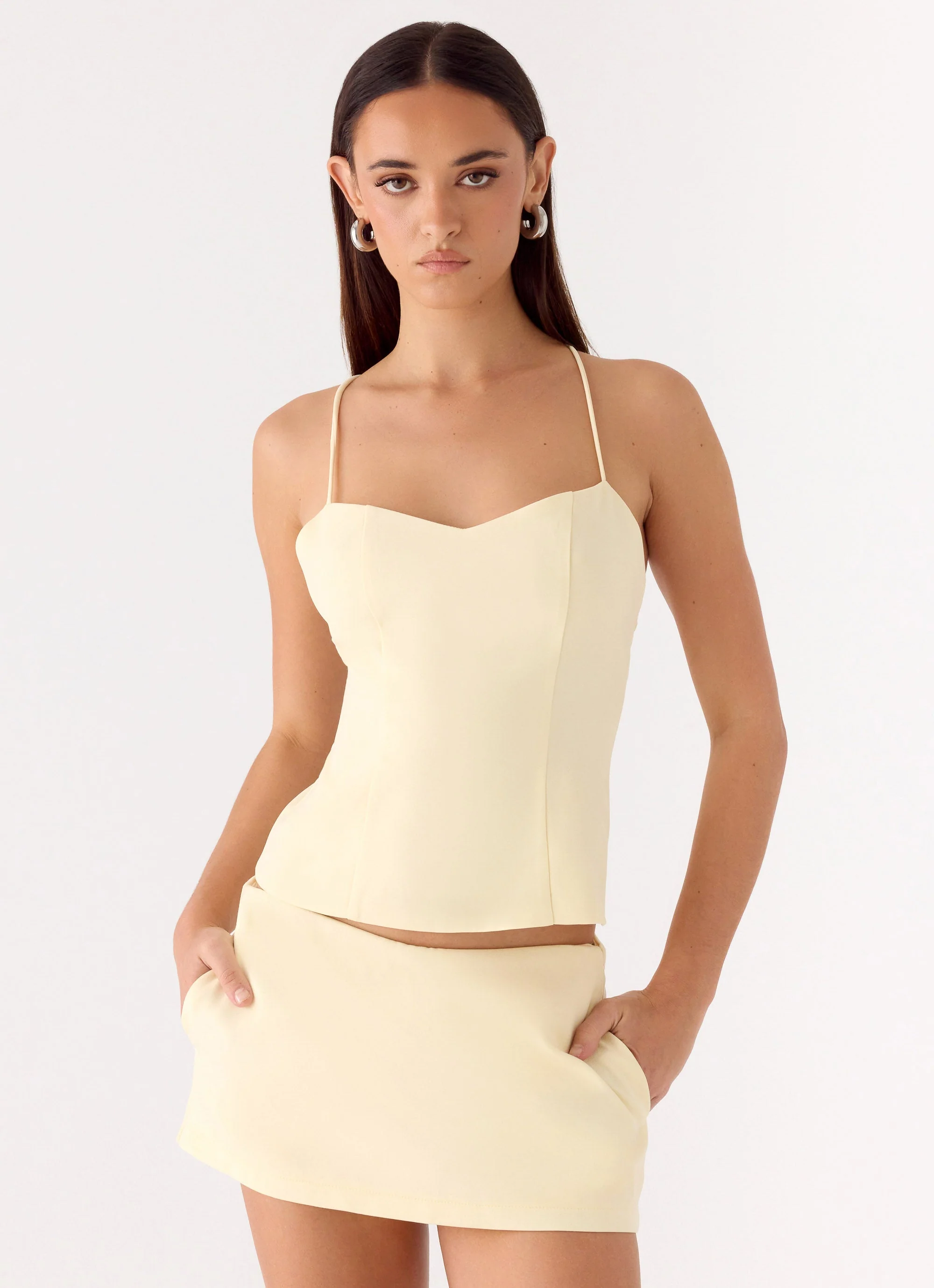 Mirna Micro Skort - Lemon Yellow - Image 6