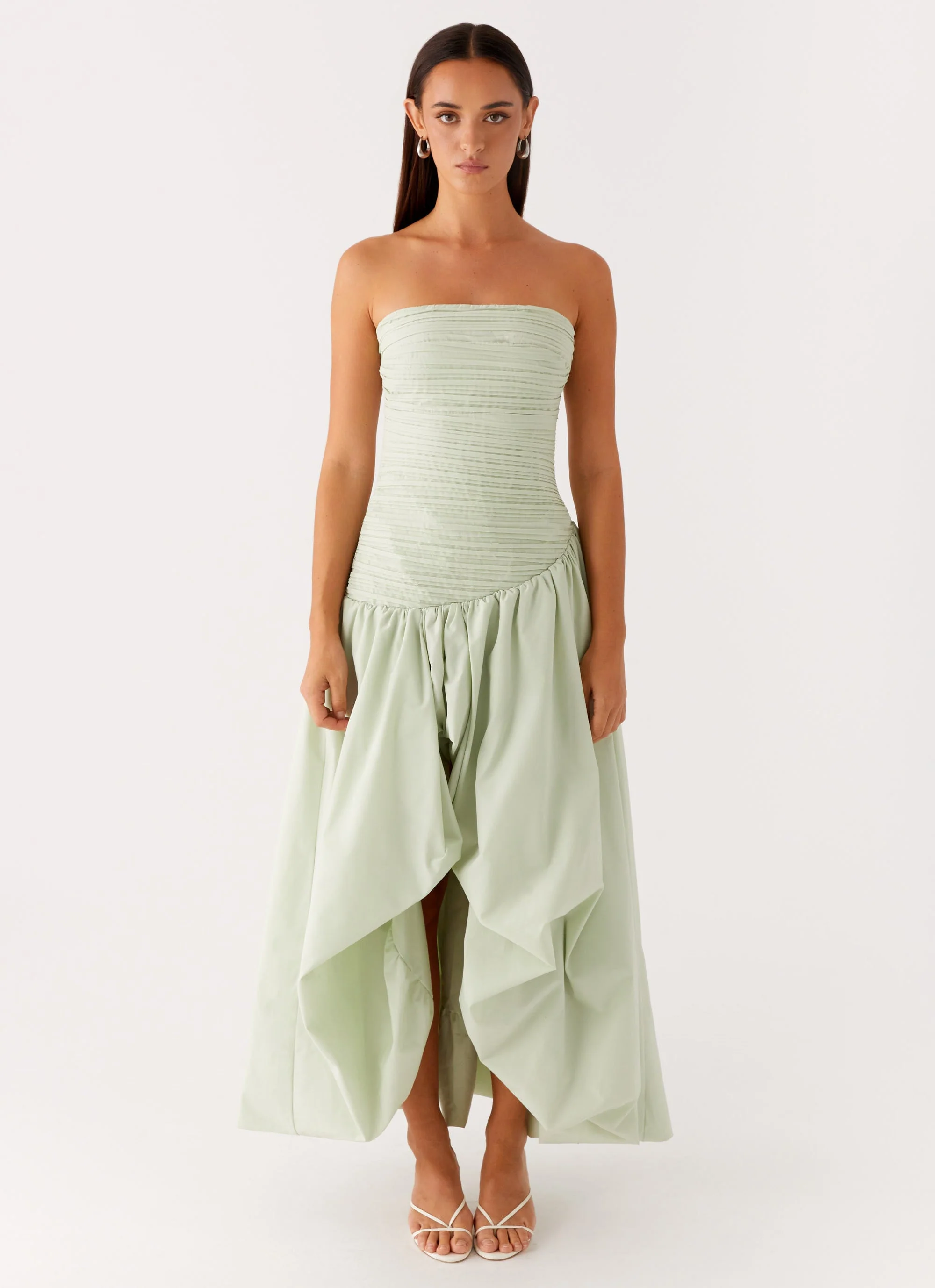 Misa Bubble Maxi Dress - Mint - Image 2
