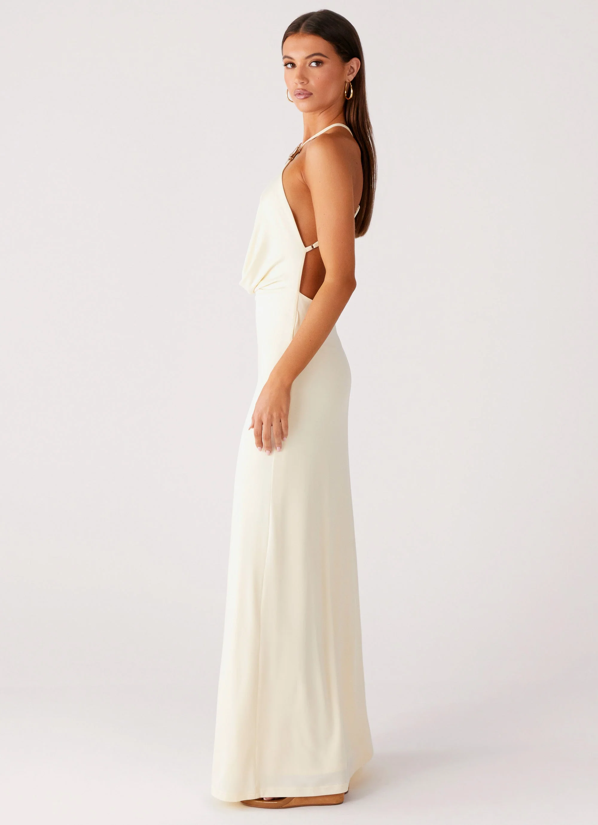 Mistlight Cowl Maxi Dress - Yellow - Image 6
