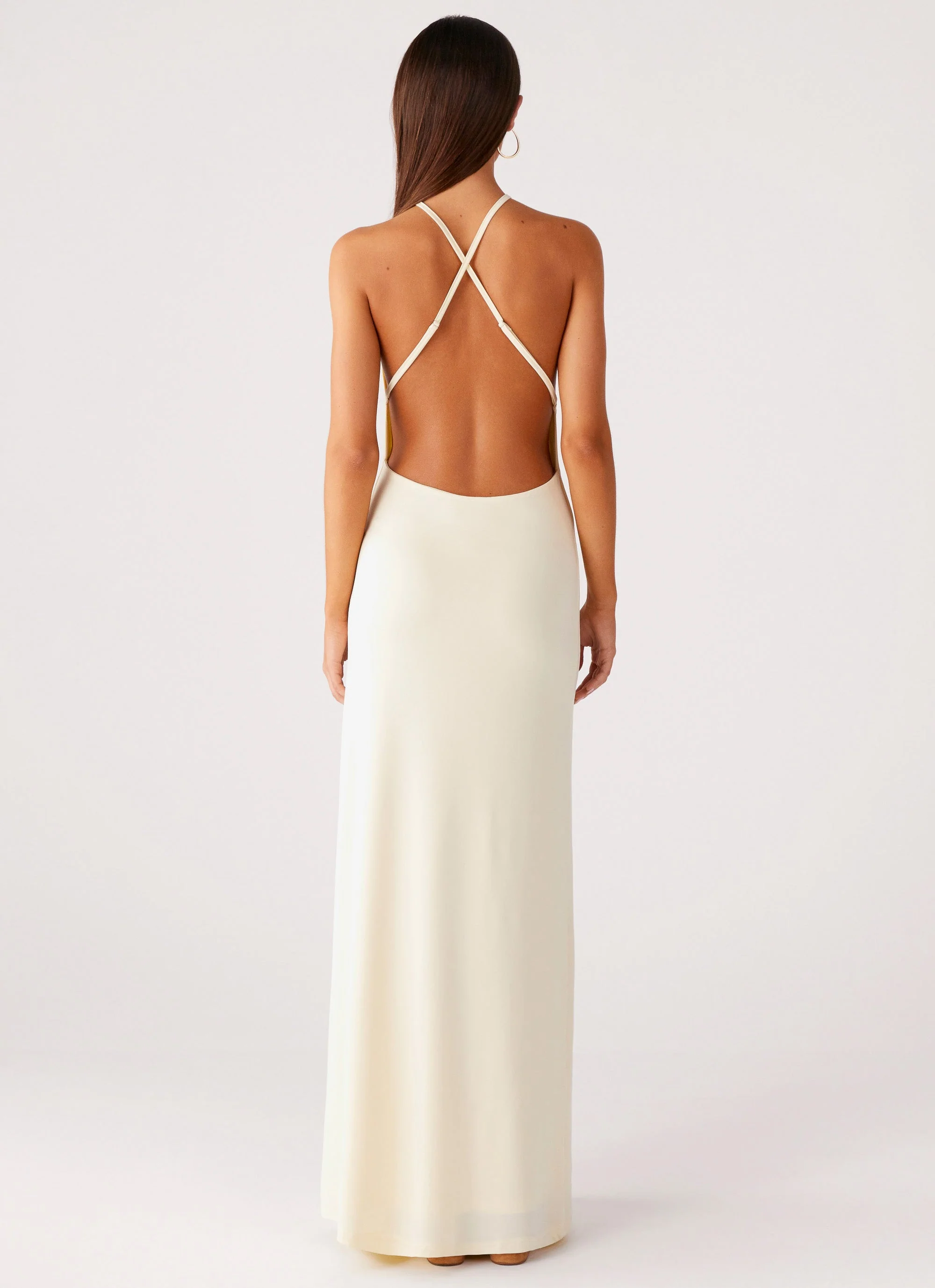 Mistlight Cowl Maxi Dress - Yellow - Image 7