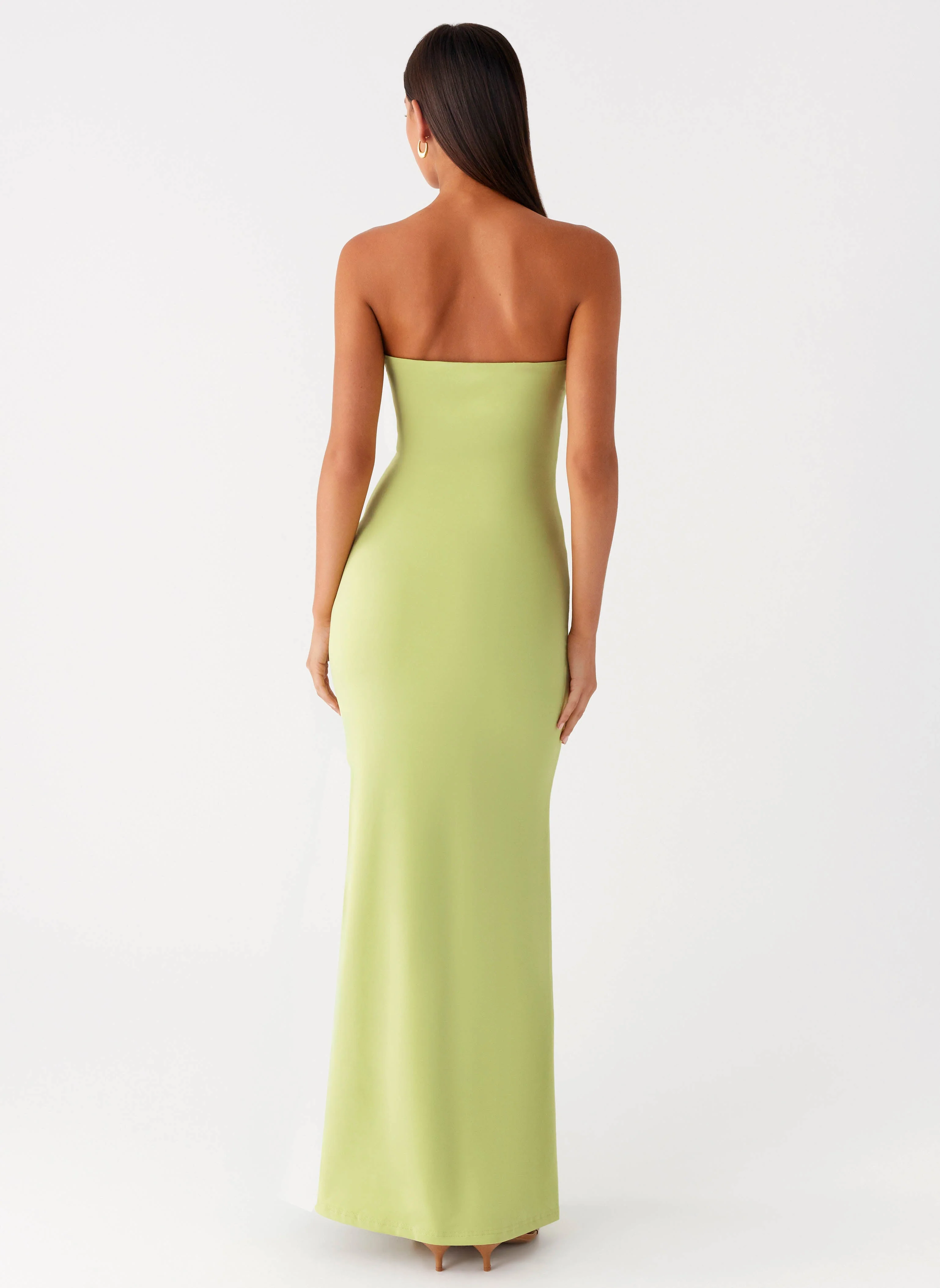 Moara Cut Out Maxi Dress - Lime Green - Image 8