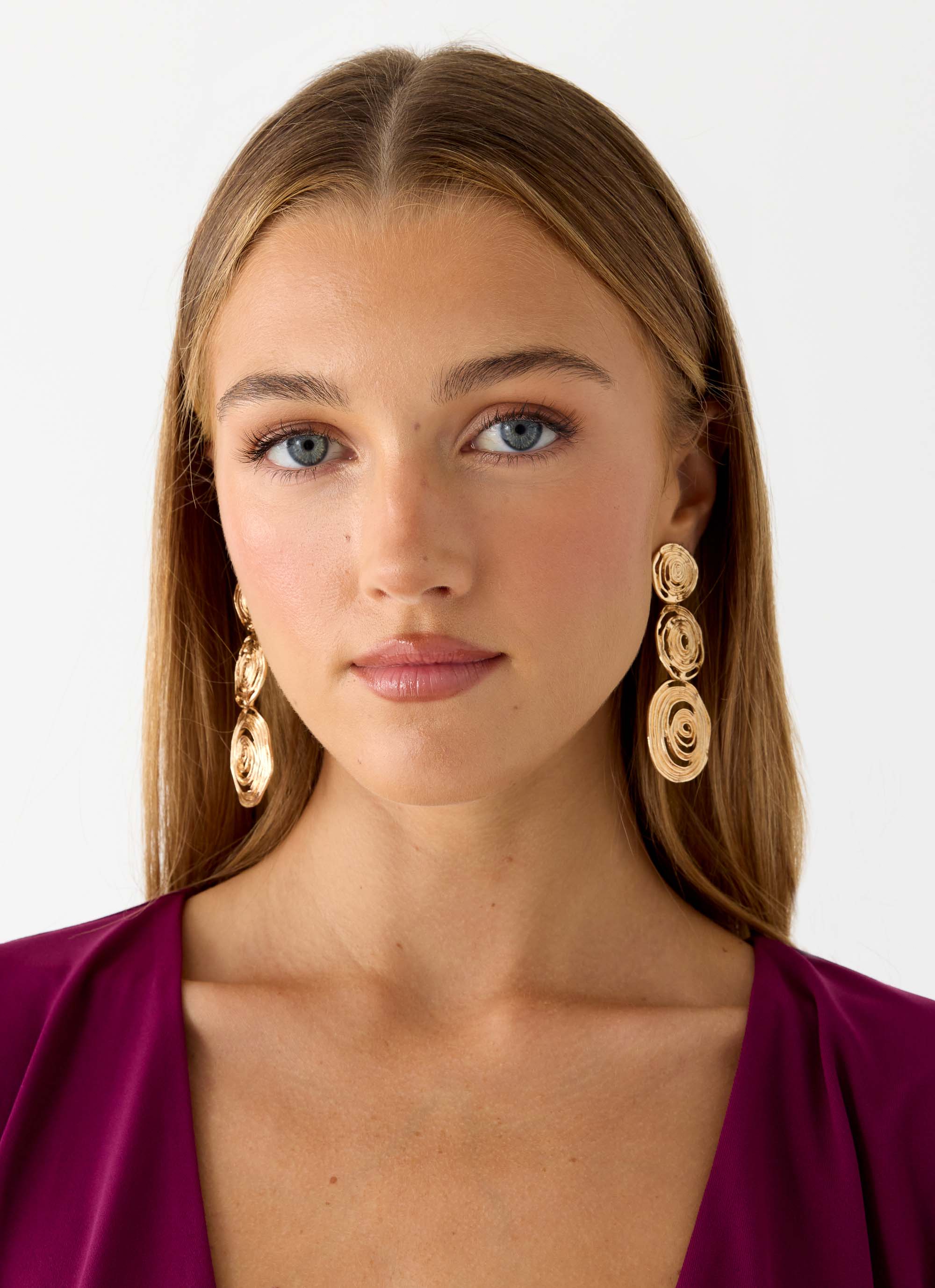 Mocha Kiss Earrings - Gold - Image 4