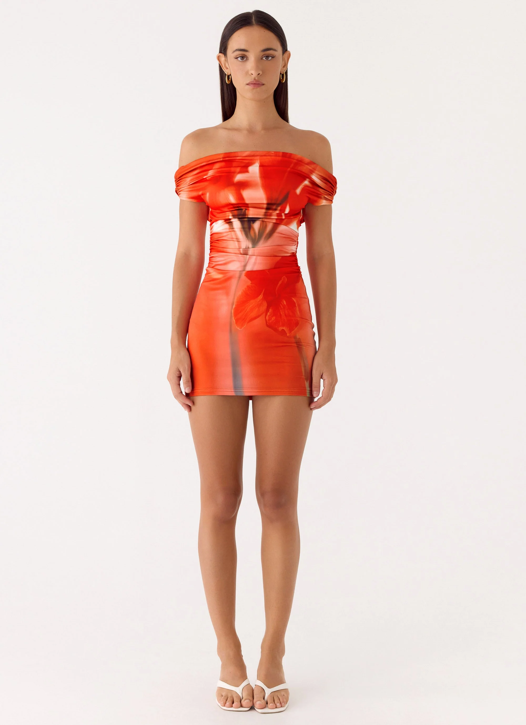Moka Mini Dress - Fire Petal - Image 4