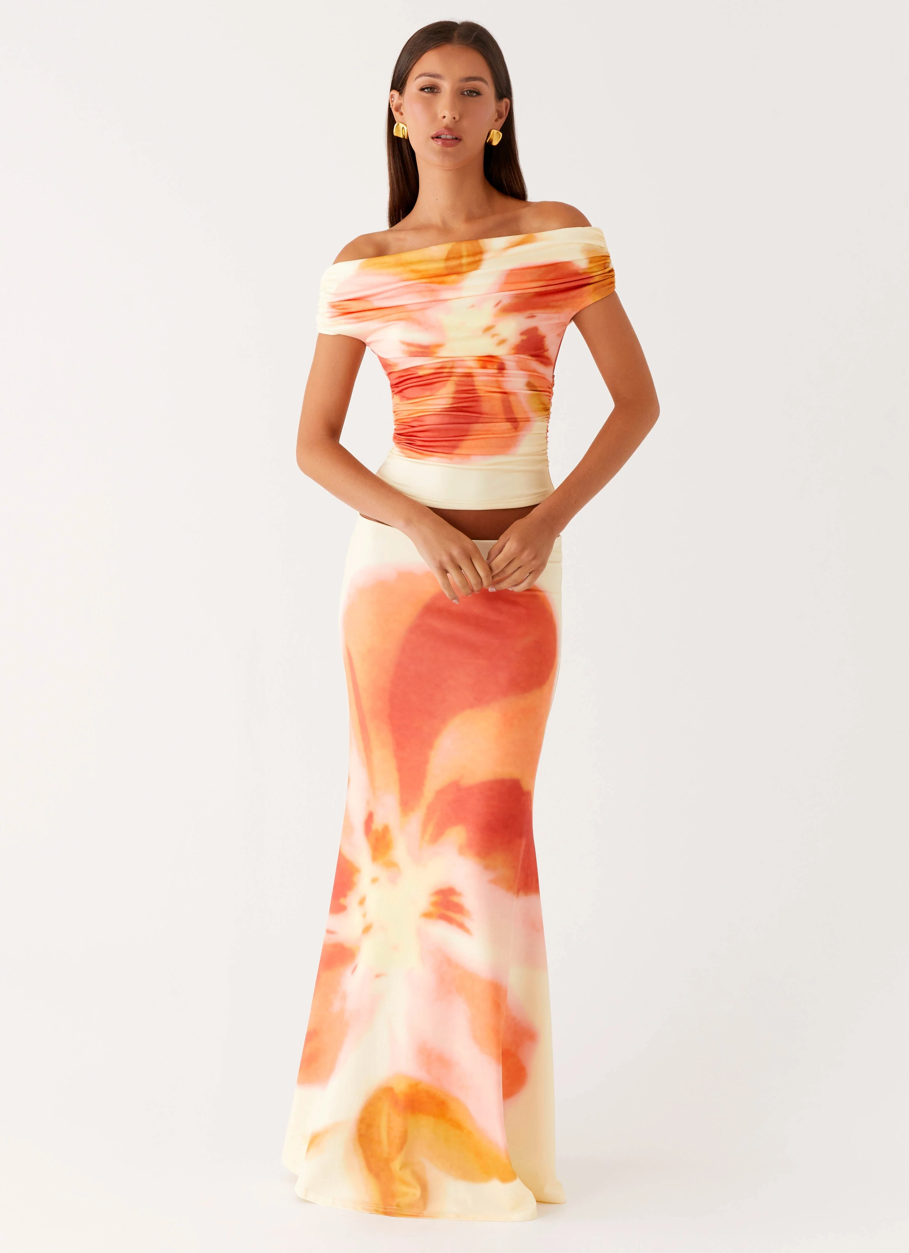 Moka Off Shoulder Top - Mimosa Blossom - Image 4