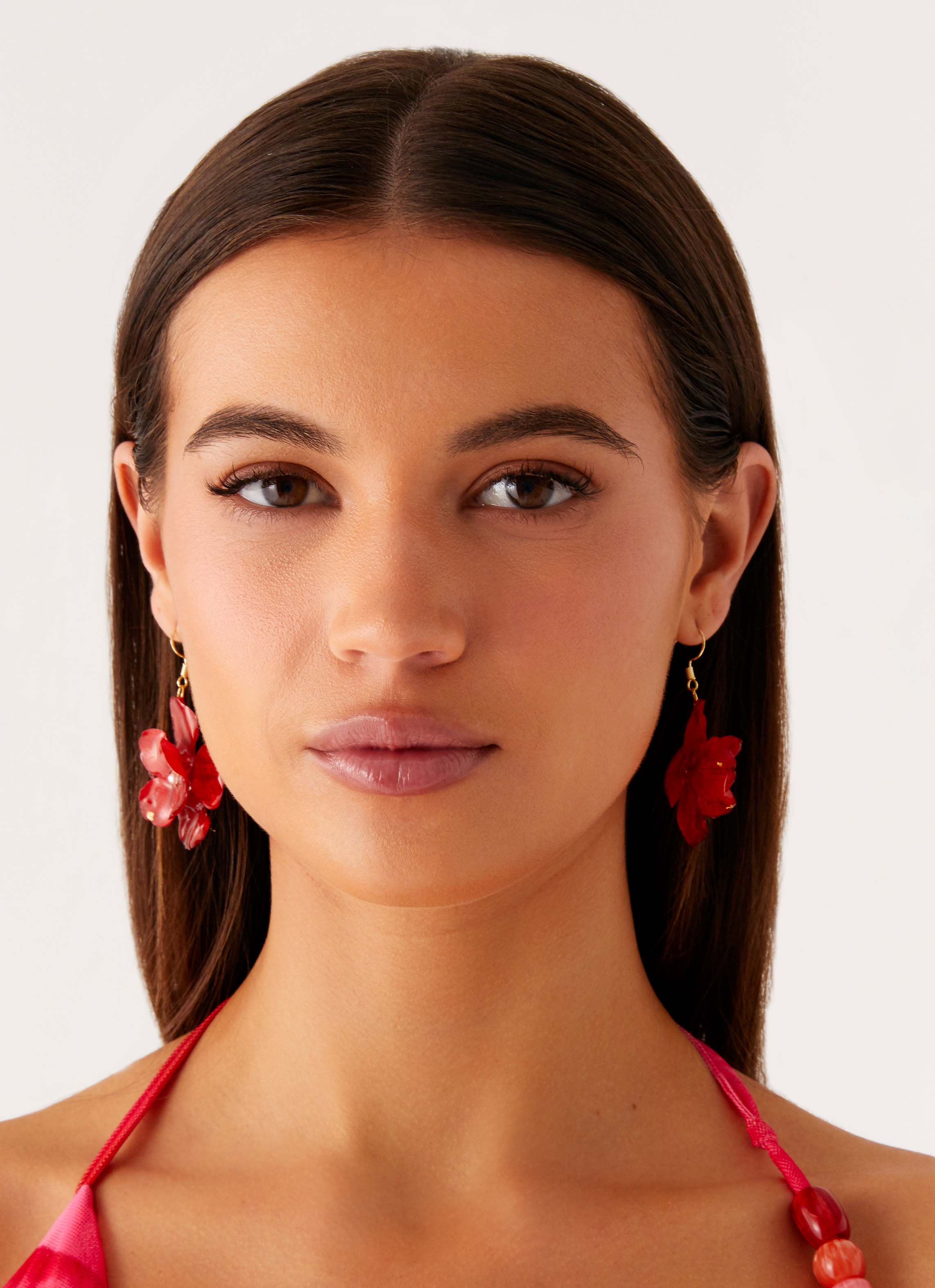 Mona Earrings - Red - Image 2