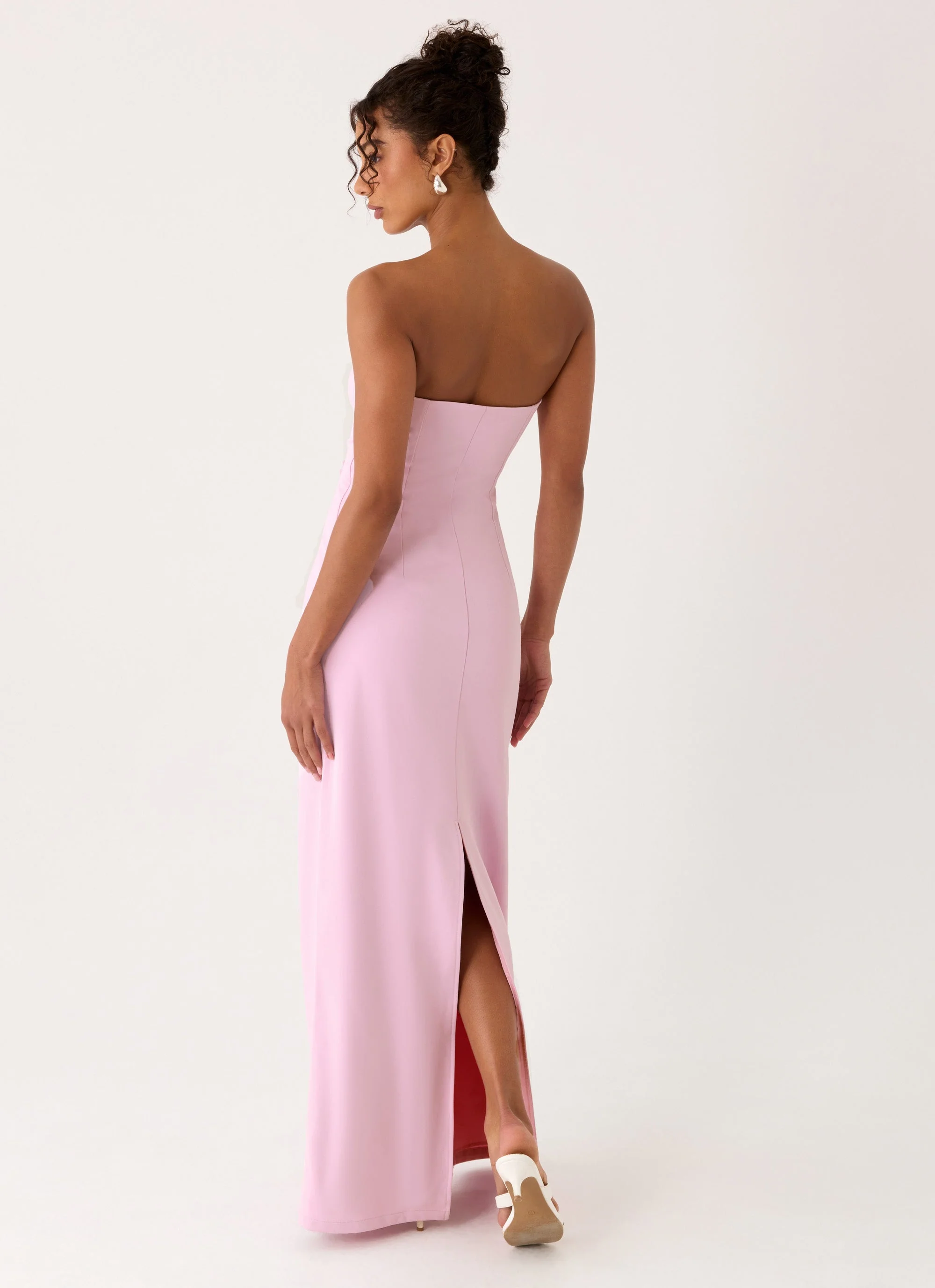 Monelise Strapless Maxi Dress - Pink - Image 4