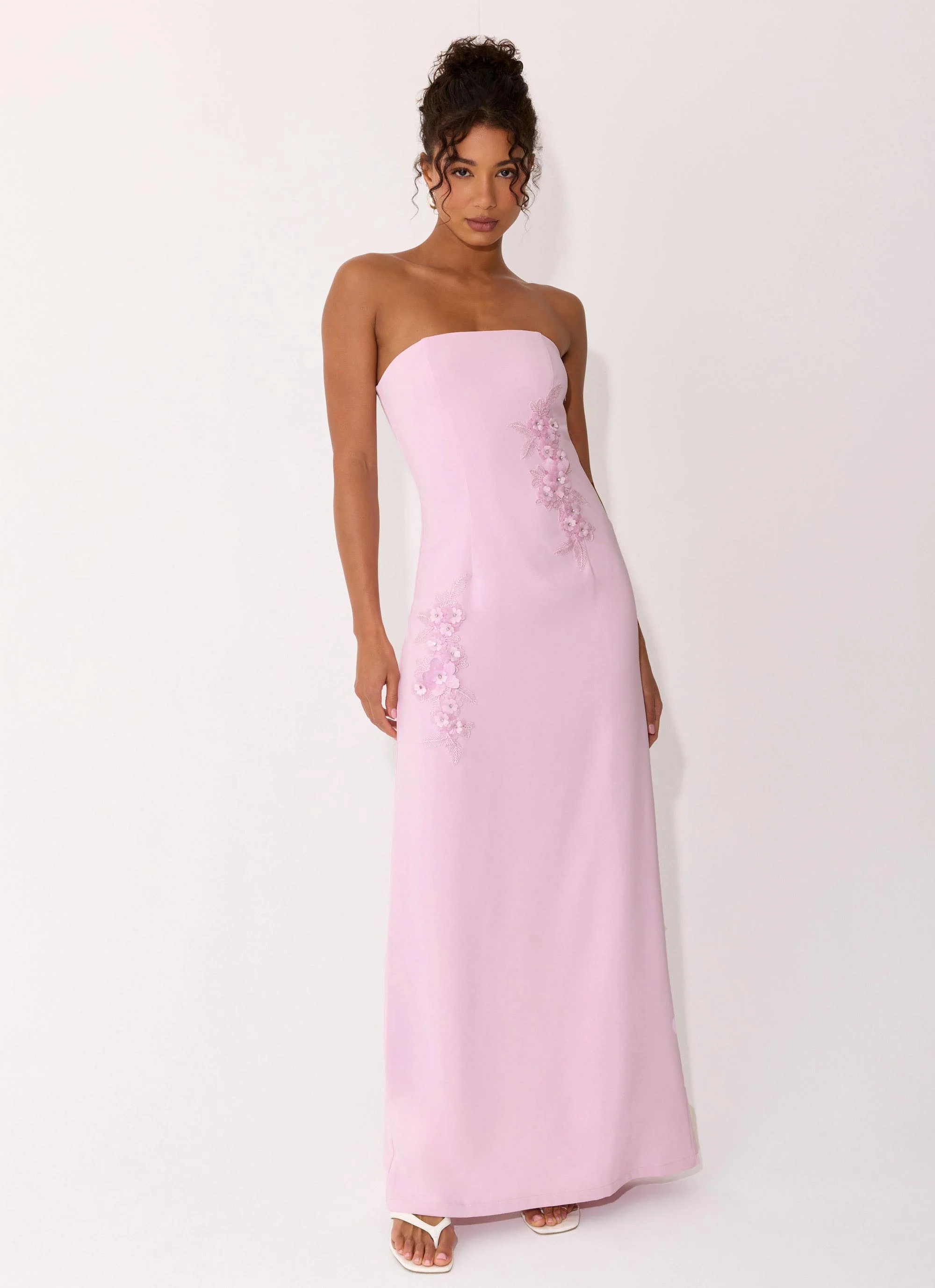 Monelise Strapless Maxi Dress - Pink - Image 7