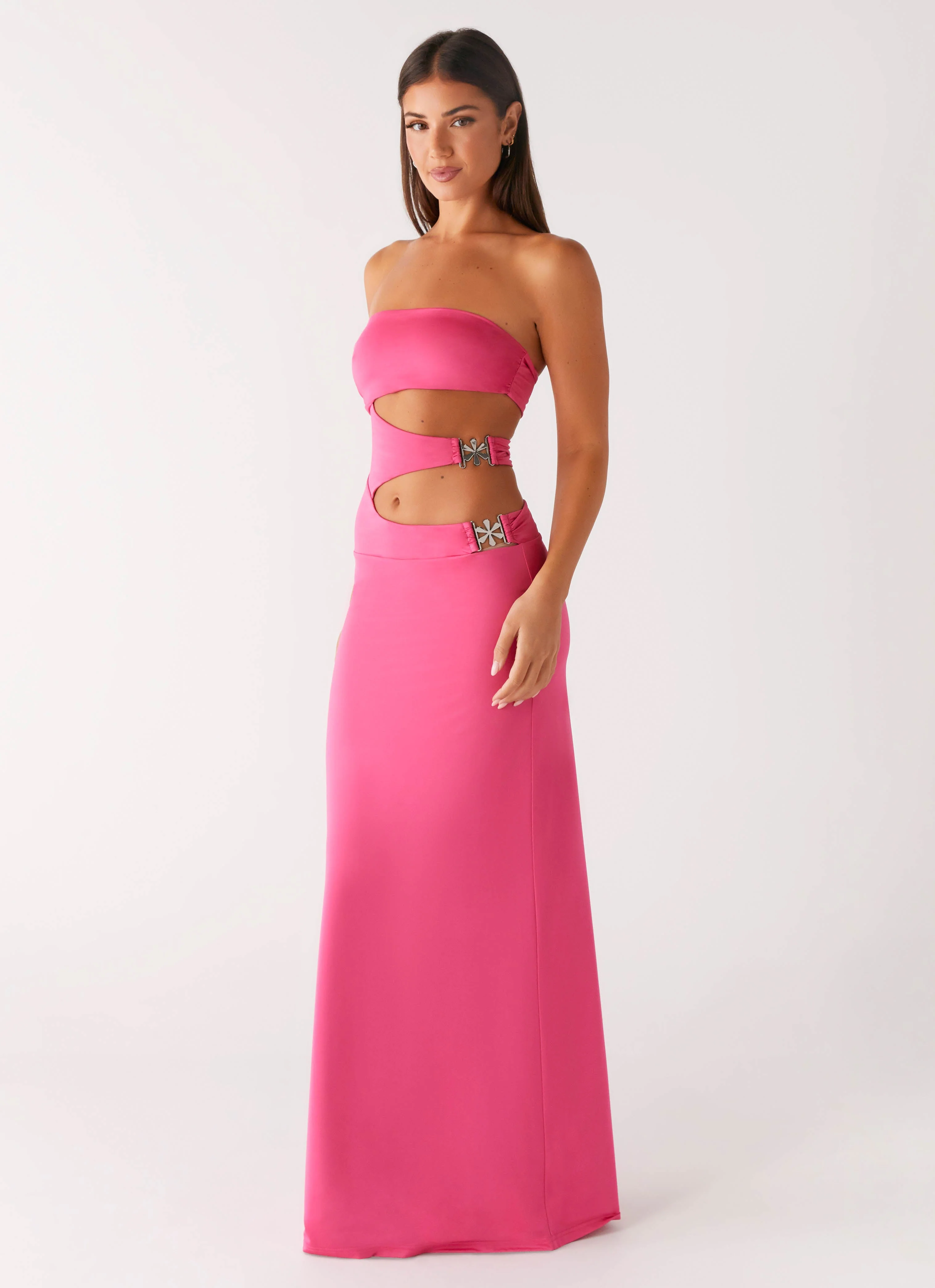 Montego Maxi Dress - Pink - Image 3