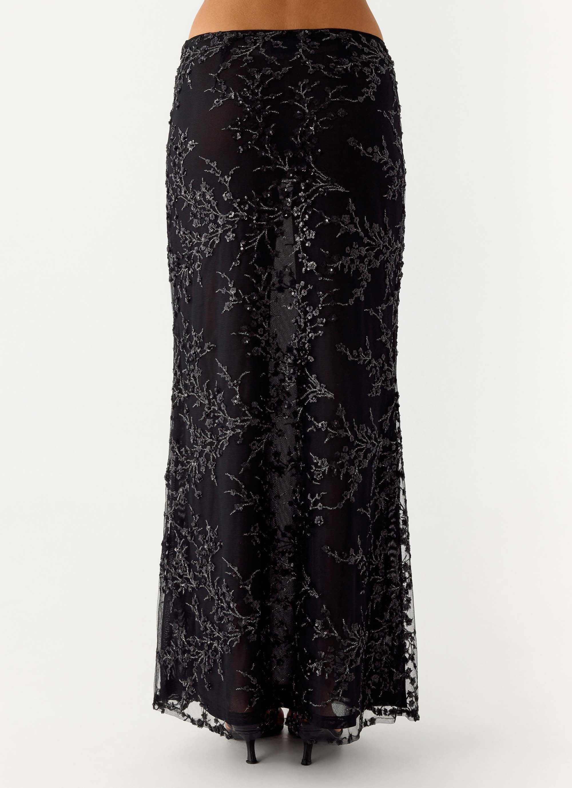 Moodlight Maxi Skirt - Black - Image 3