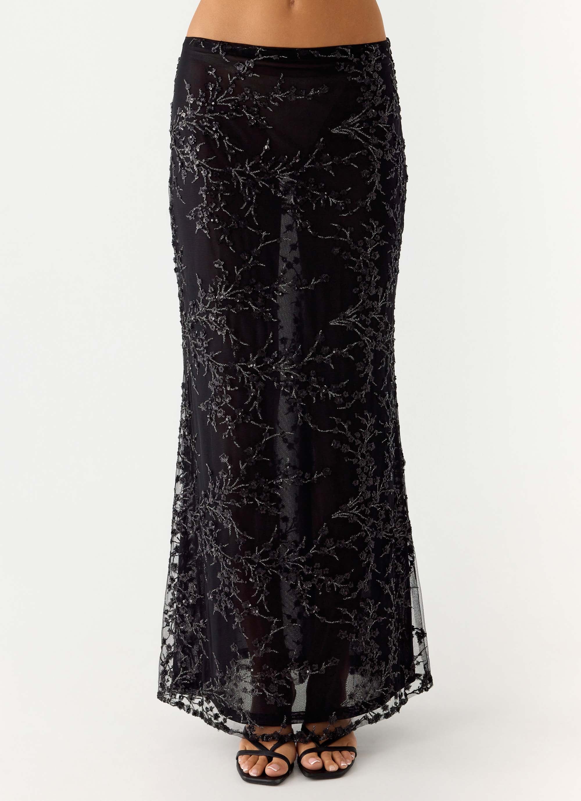 Moodlight Maxi Skirt - Black - Image 4