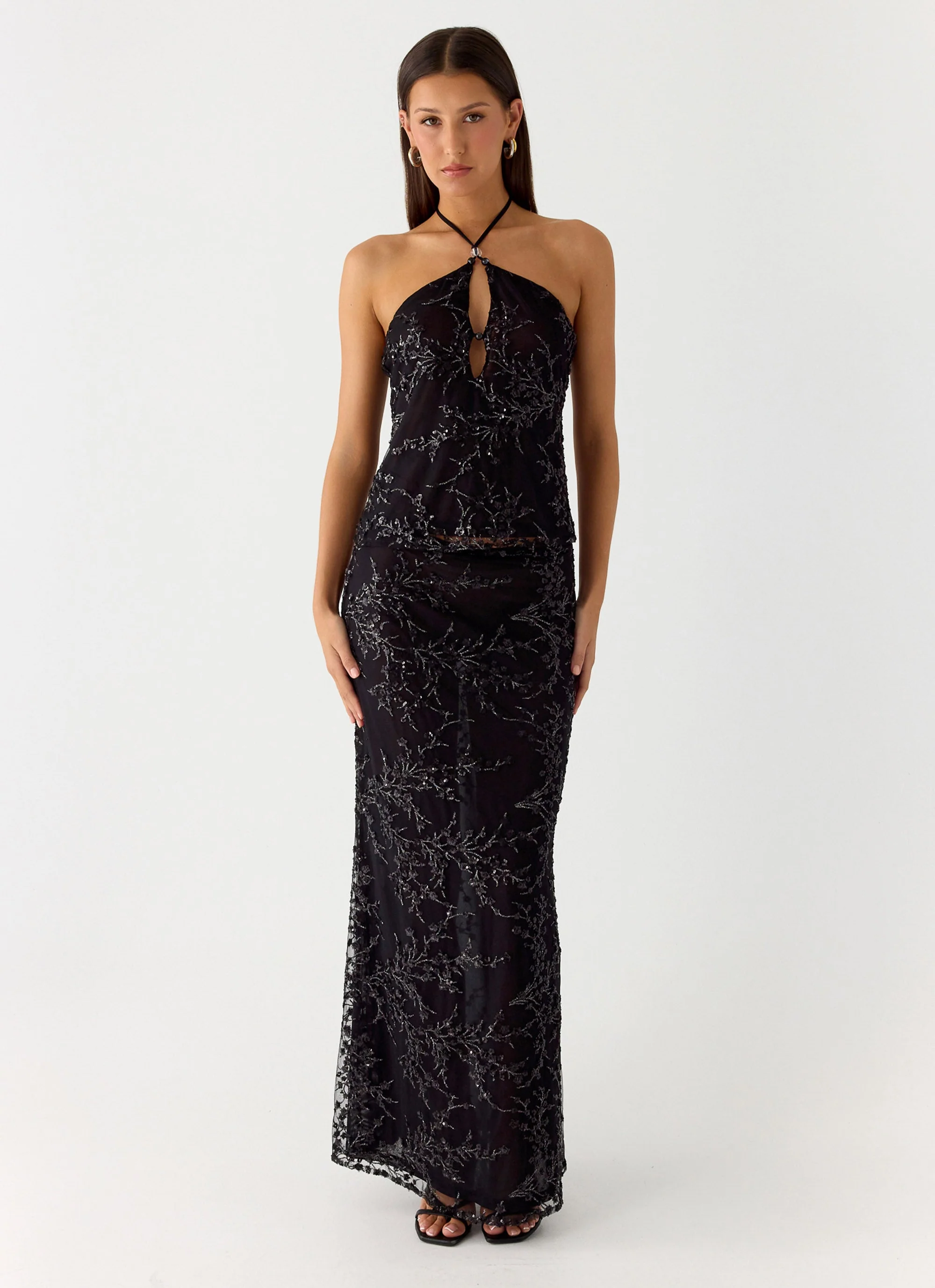 Moodlight Maxi Skirt - Black - Image 6