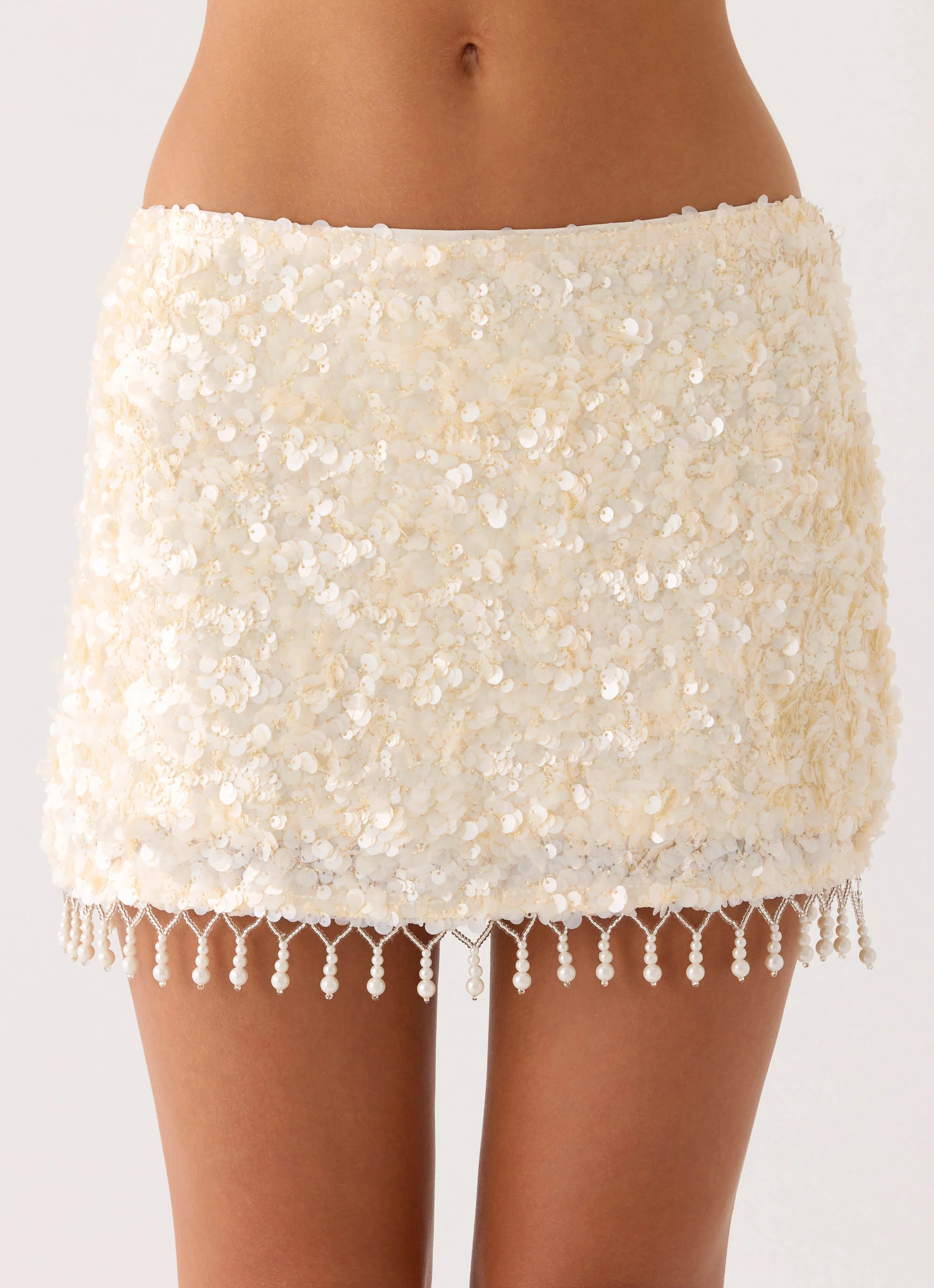 Moonlight Muse Mini Skirt - Ivory - Image 9