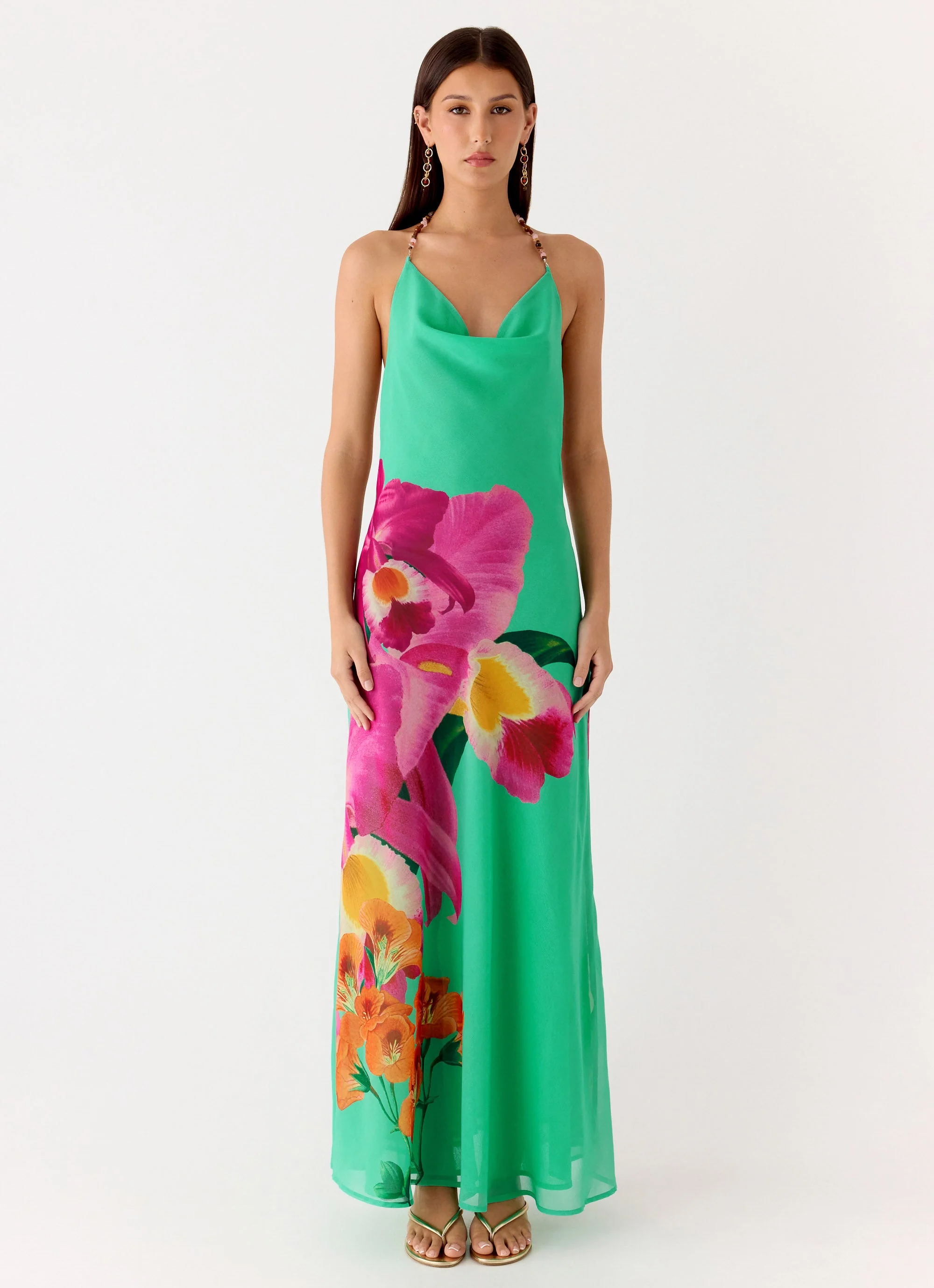 Morning Crush Cowl Maxi Dress - Jungle Bloom - Image 8
