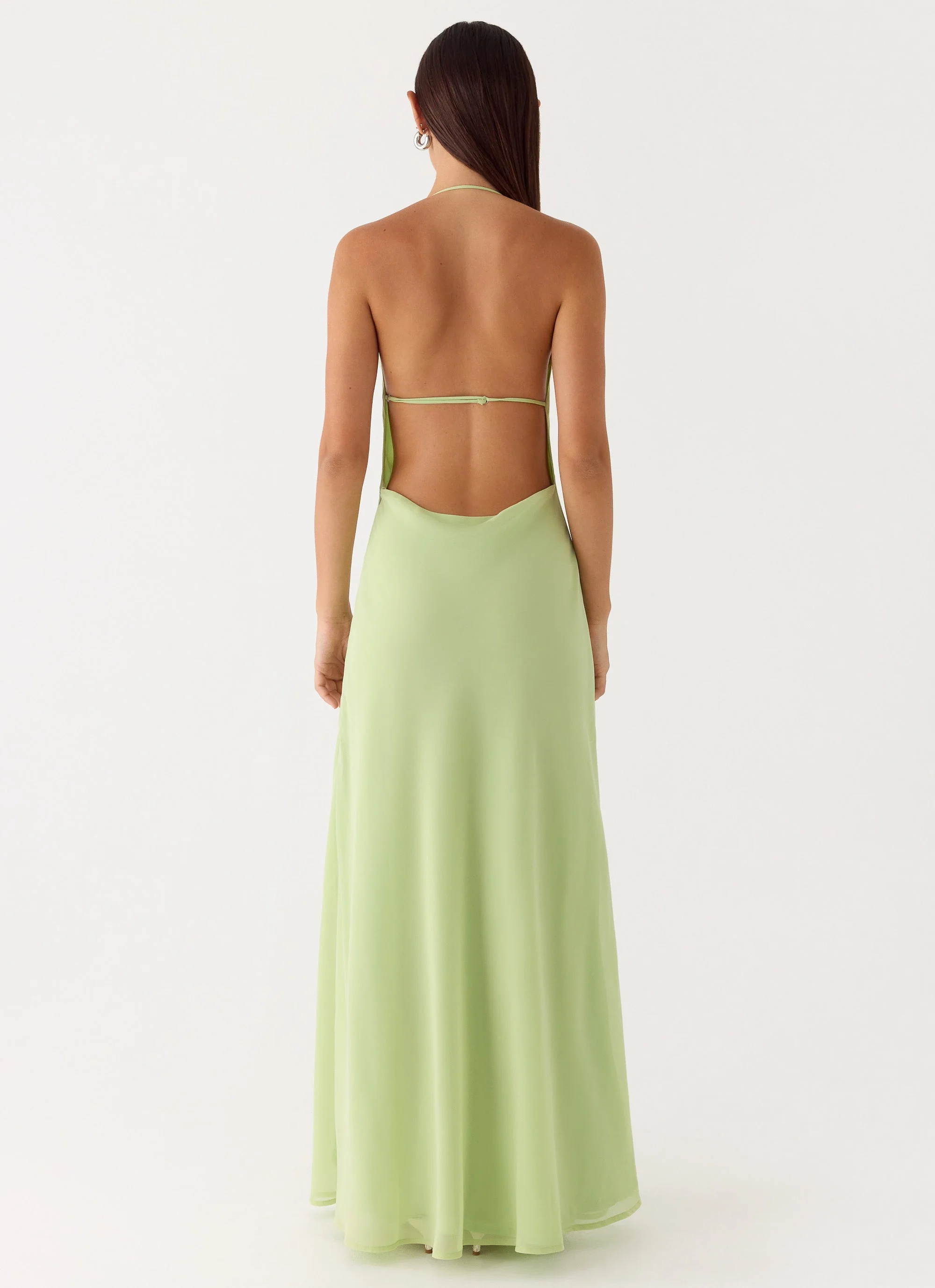 Morning Crush Cowl Maxi Dress - Lime - Image 5