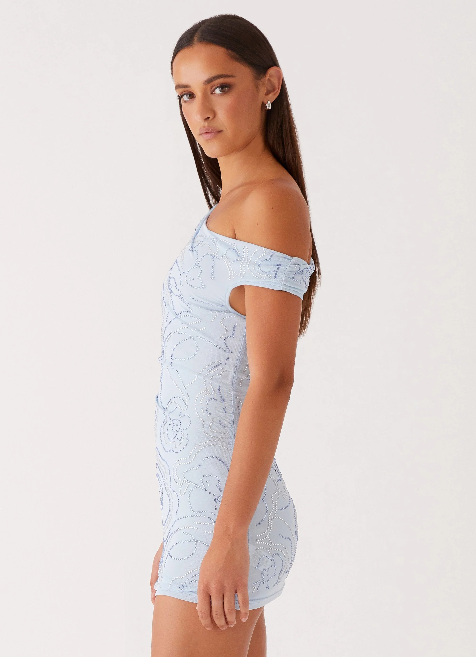 Mountain High Mini Dress - Blue - Image 3
