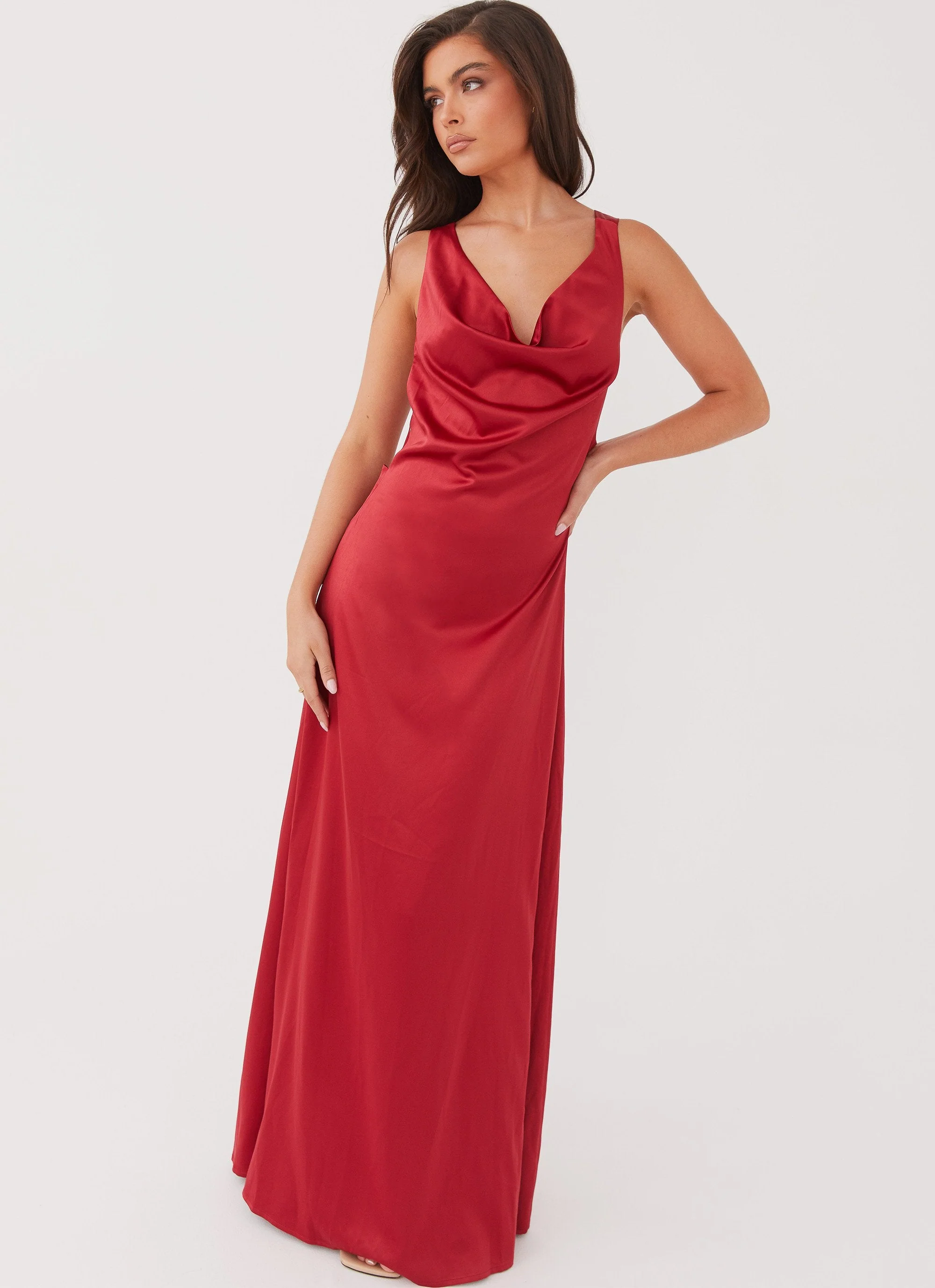 Musa Maxi Dress - Cherry Red - Image 5