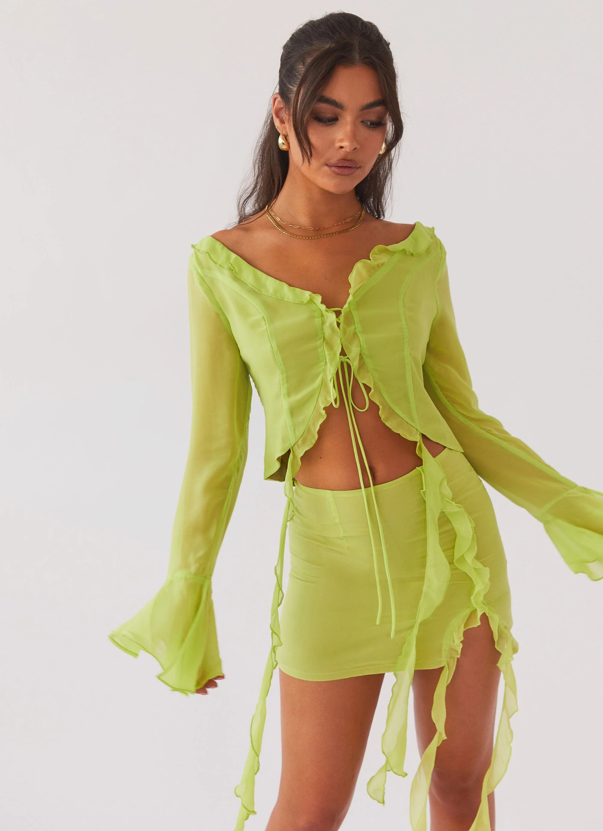 My Favourite Part Mini Skirt - Fern - Image 6
