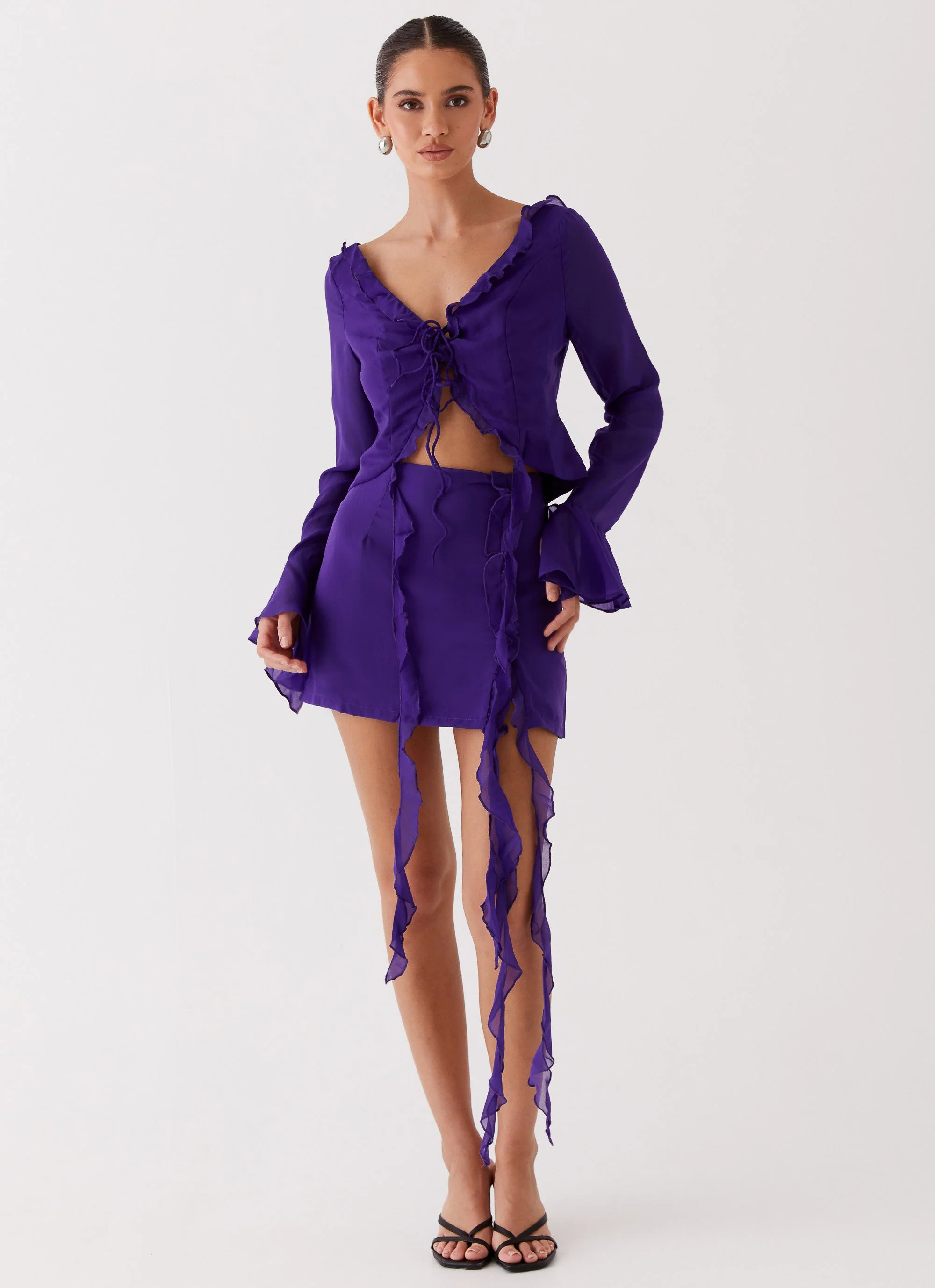 My Favourite Part Mini Skirt - Violet - Image 6