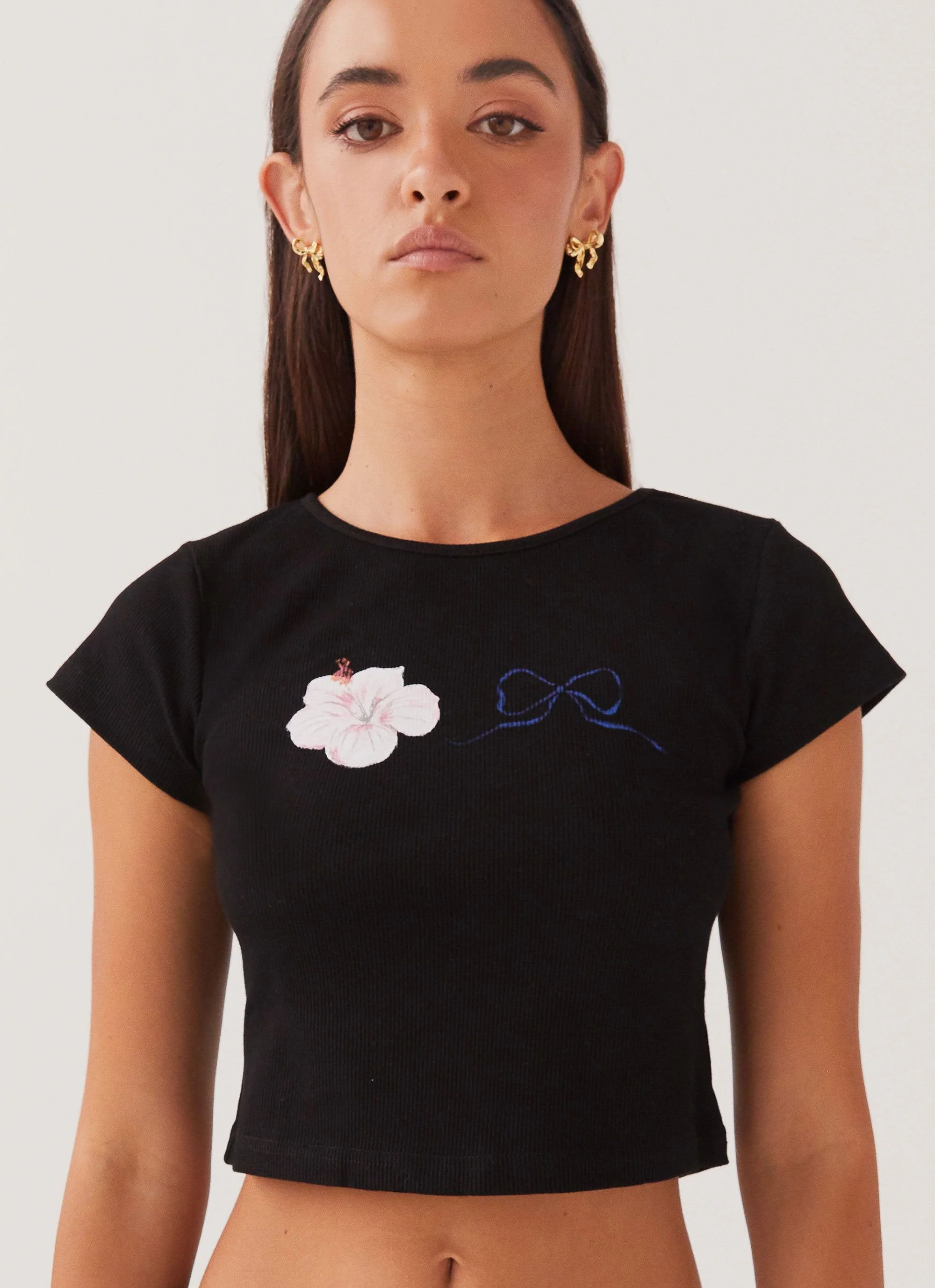 My Turn Baby Tee - Black - Image 2