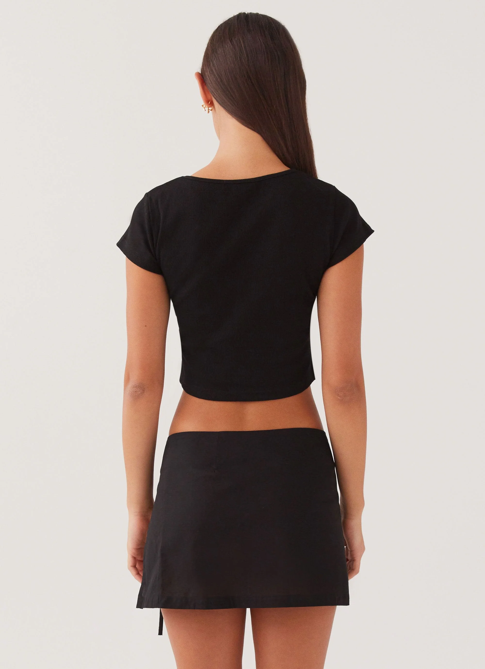 My Turn Baby Tee - Black - Image 5