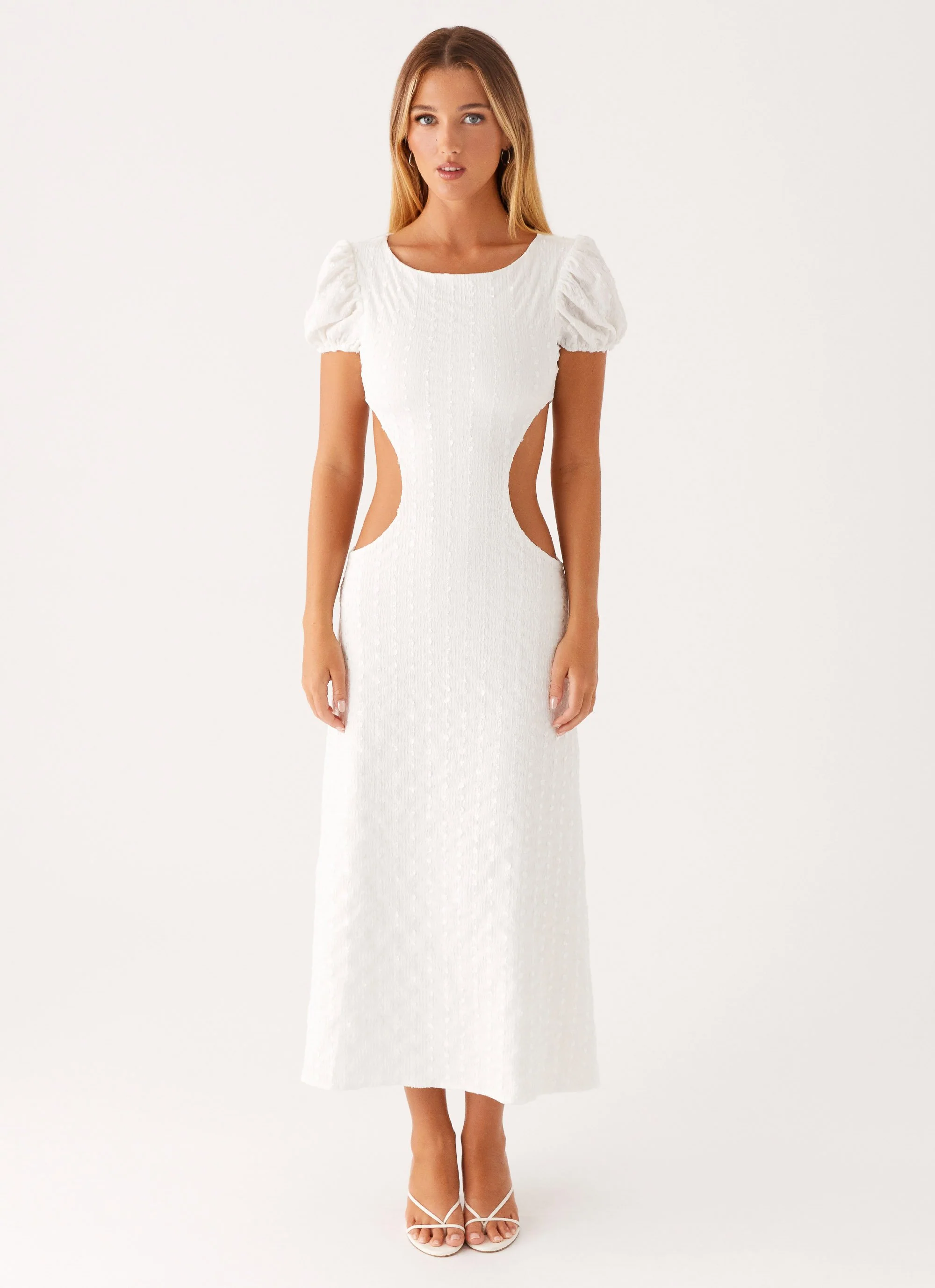 Myley Midi Dress - White - Image 2